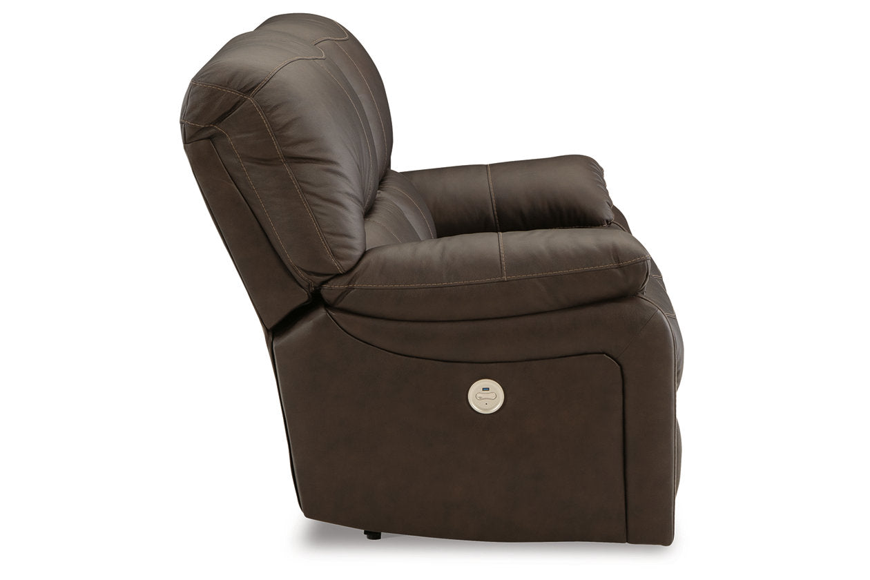 Leesworth Power Reclining Sofa, Loveseat and Recliner - Ashley - Luna Furniture