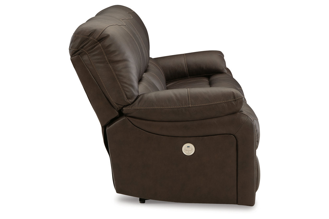Leesworth Power Reclining Sofa, Loveseat and Recliner - Ashley - Luna Furniture