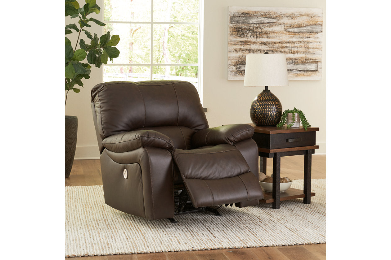 Leesworth Power Reclining Sofa, Loveseat and Recliner - Ashley - Luna Furniture