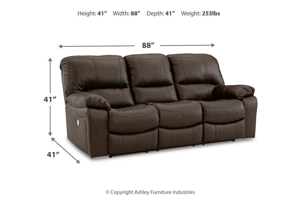 Leesworth Power Reclining Sofa, Loveseat and Recliner - Ashley - Luna Furniture