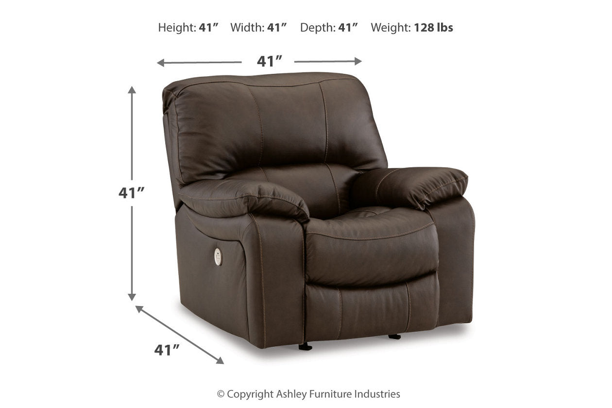 Leesworth Power Reclining Sofa, Loveseat and Recliner - Ashley - Luna Furniture