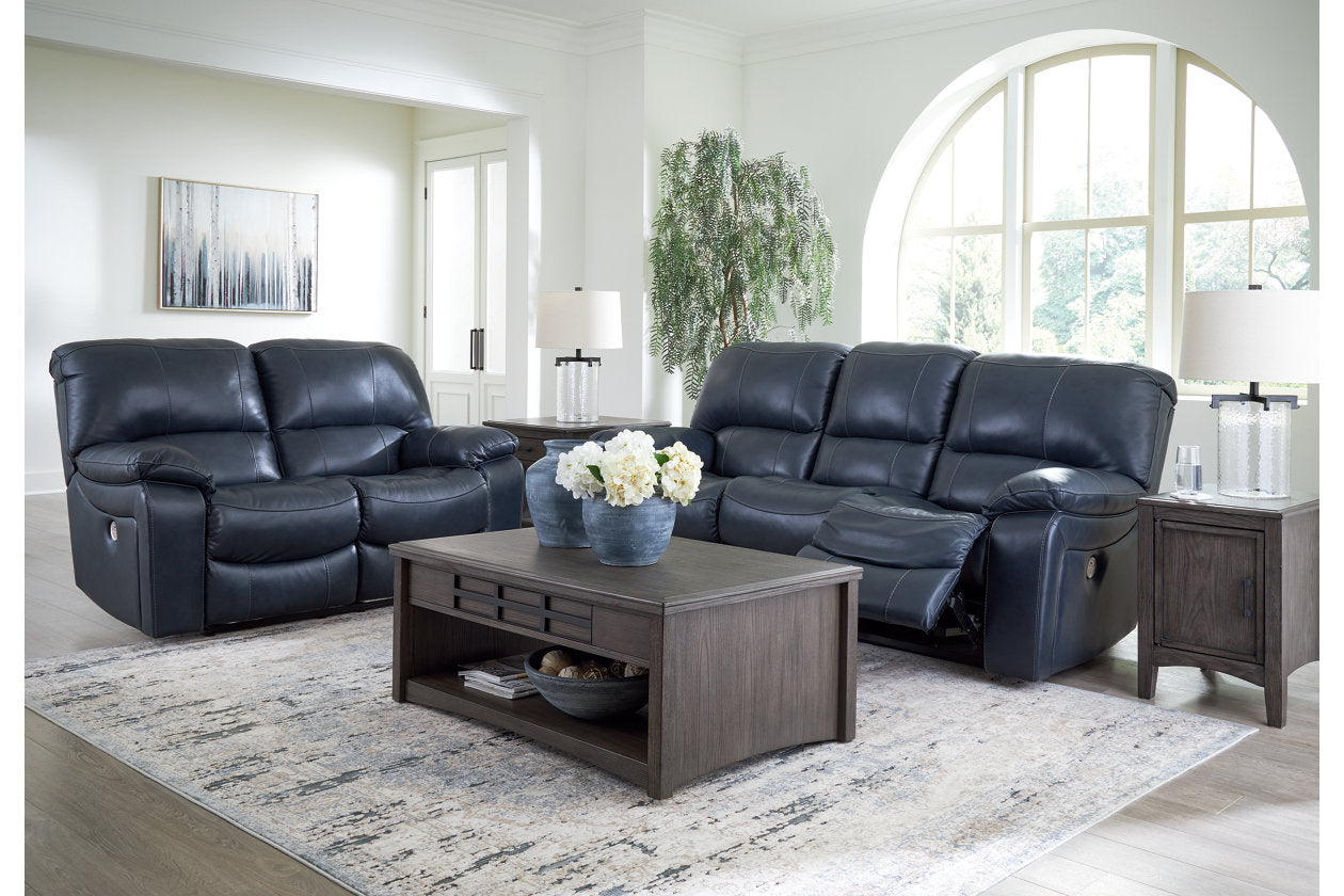 Leesworth Ocean Power Reclining Living Room Set - Ashley - Luna Furniture