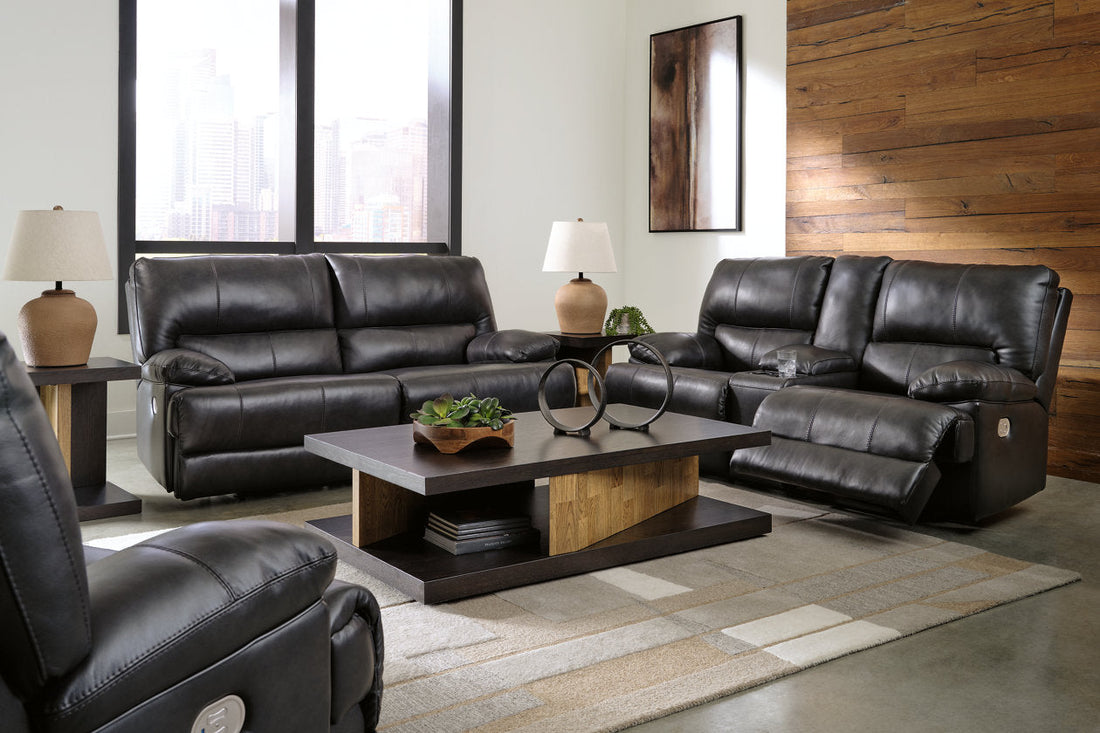 Mountainous Power Reclining Sofa, Loveseat and Recliner - Ashley - Luna Furniture