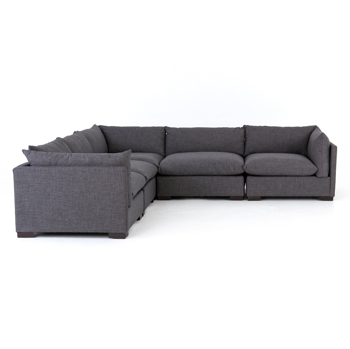Westwood 5-Piece Sectional in Bennett Charcoal