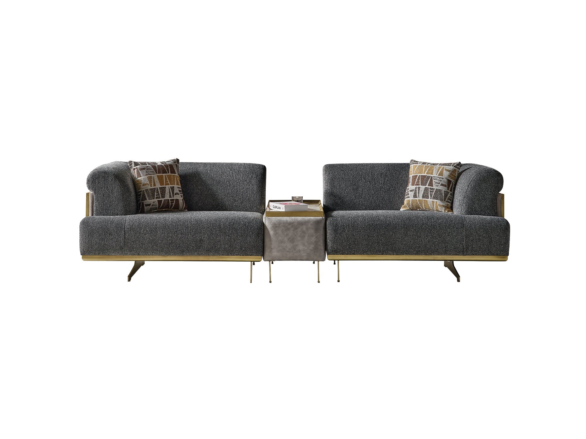 Urla Stationary Module Sofa in Grey