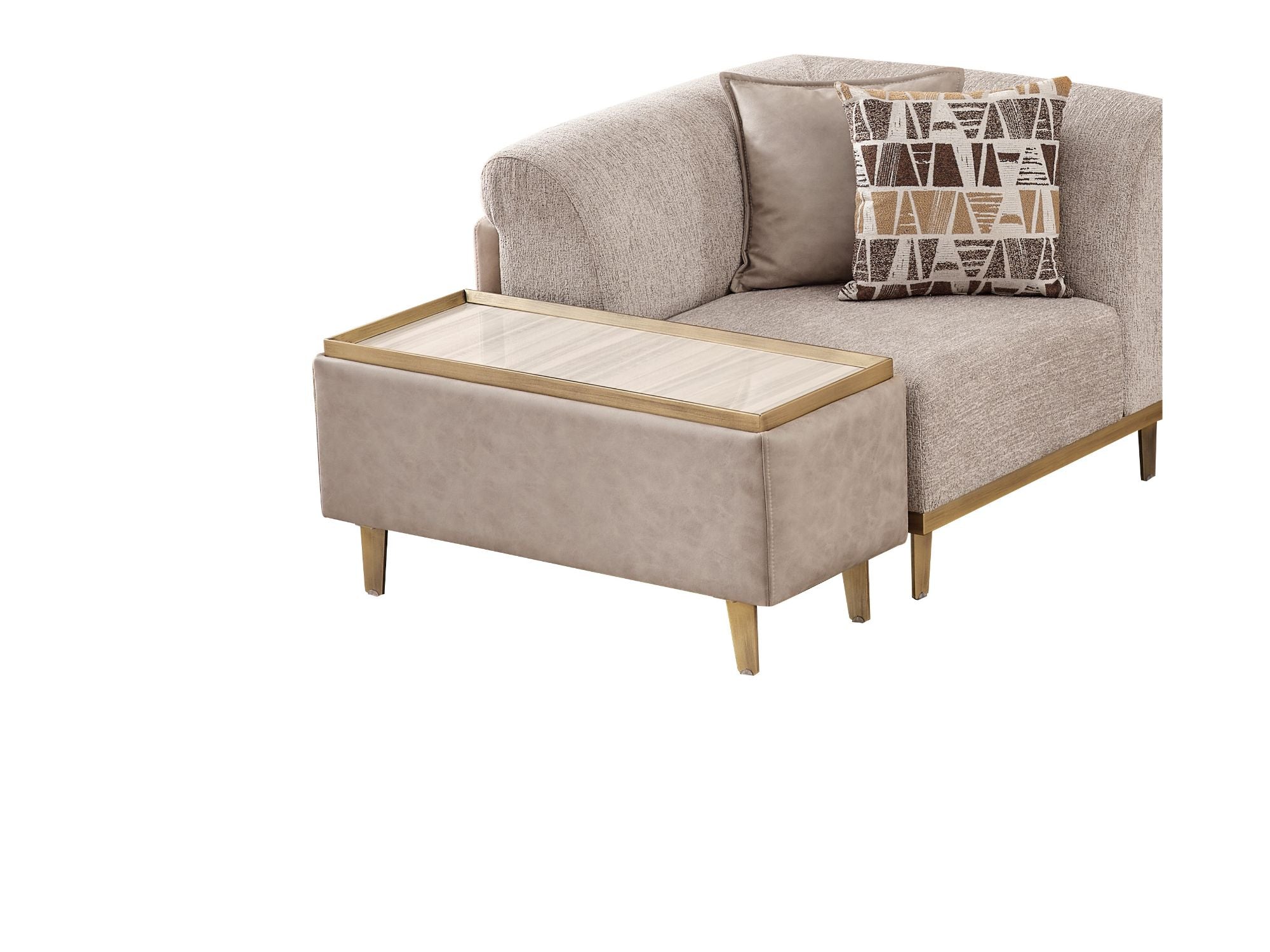 Urla Modular Sectional Sofa in Cream