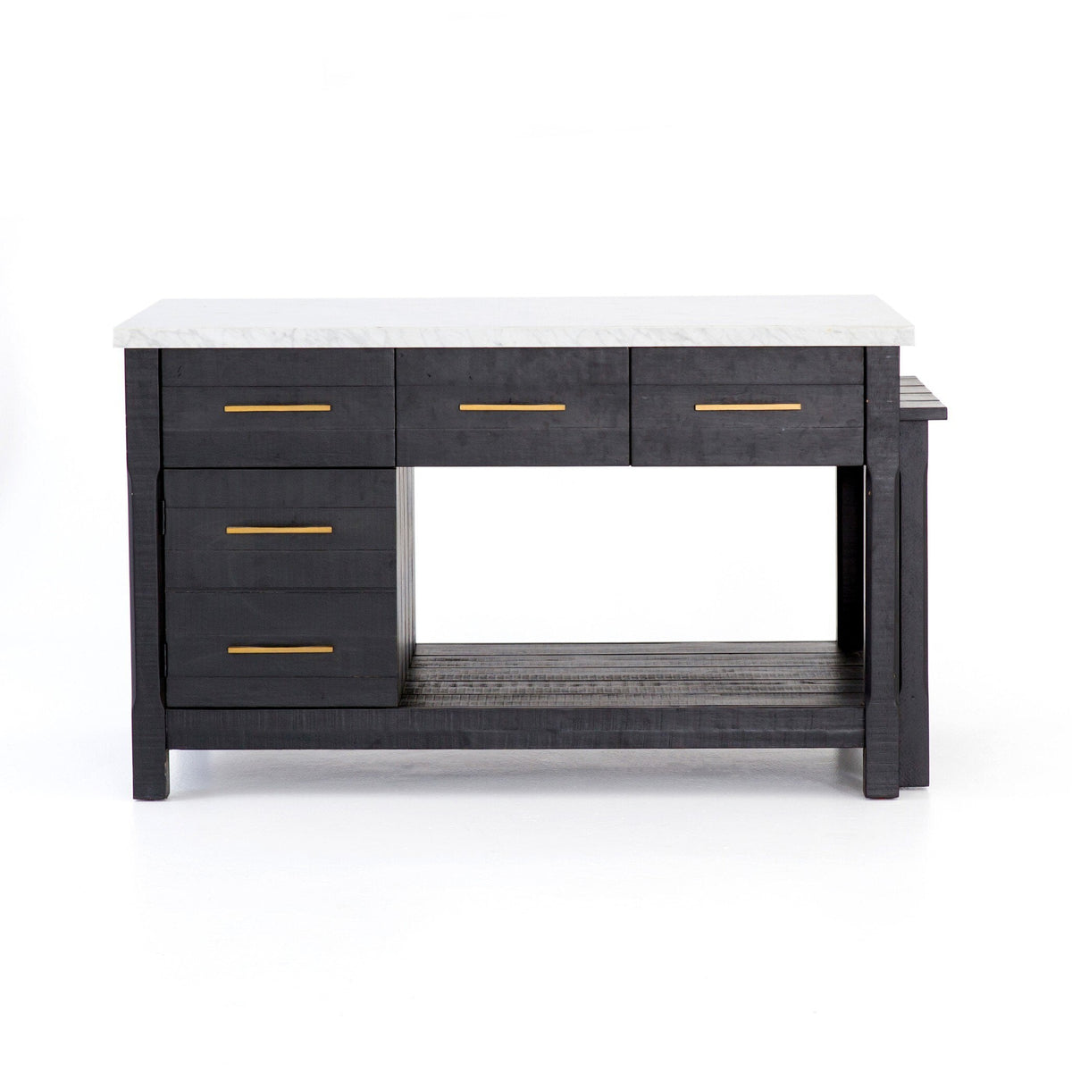 Ian Kitchen Island in Black Acacia