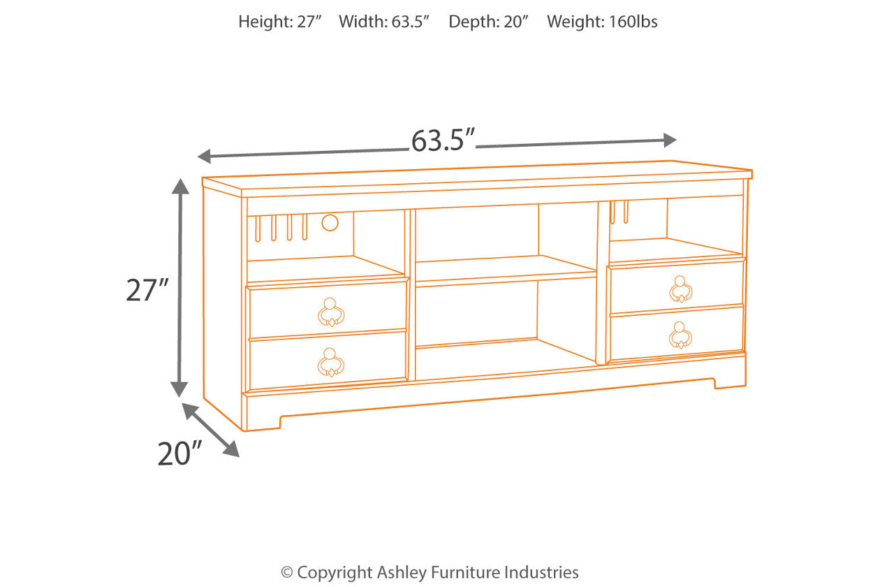 Willowton Whitewash 3-Piece Entertainment Center - Ashley - Luna Furniture