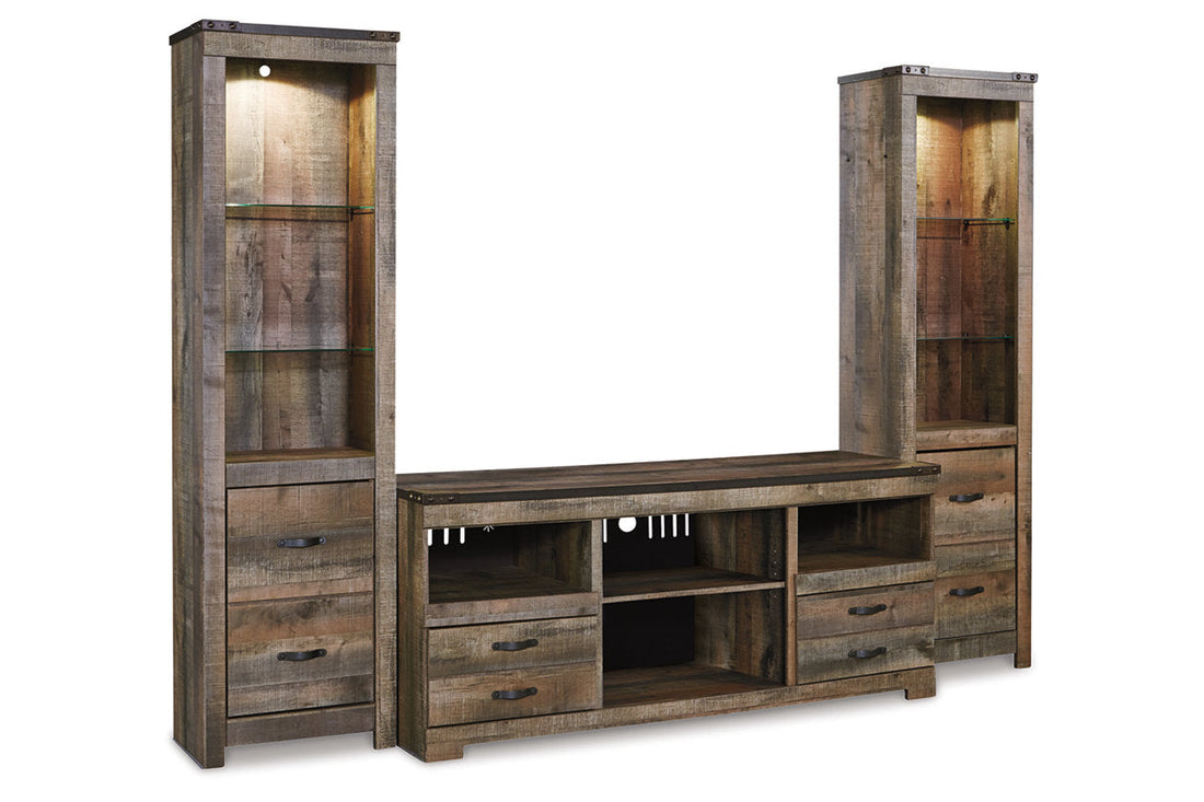 Trinell Brown 3-Piece Entertainment Center - Ashley - Luna Furniture
