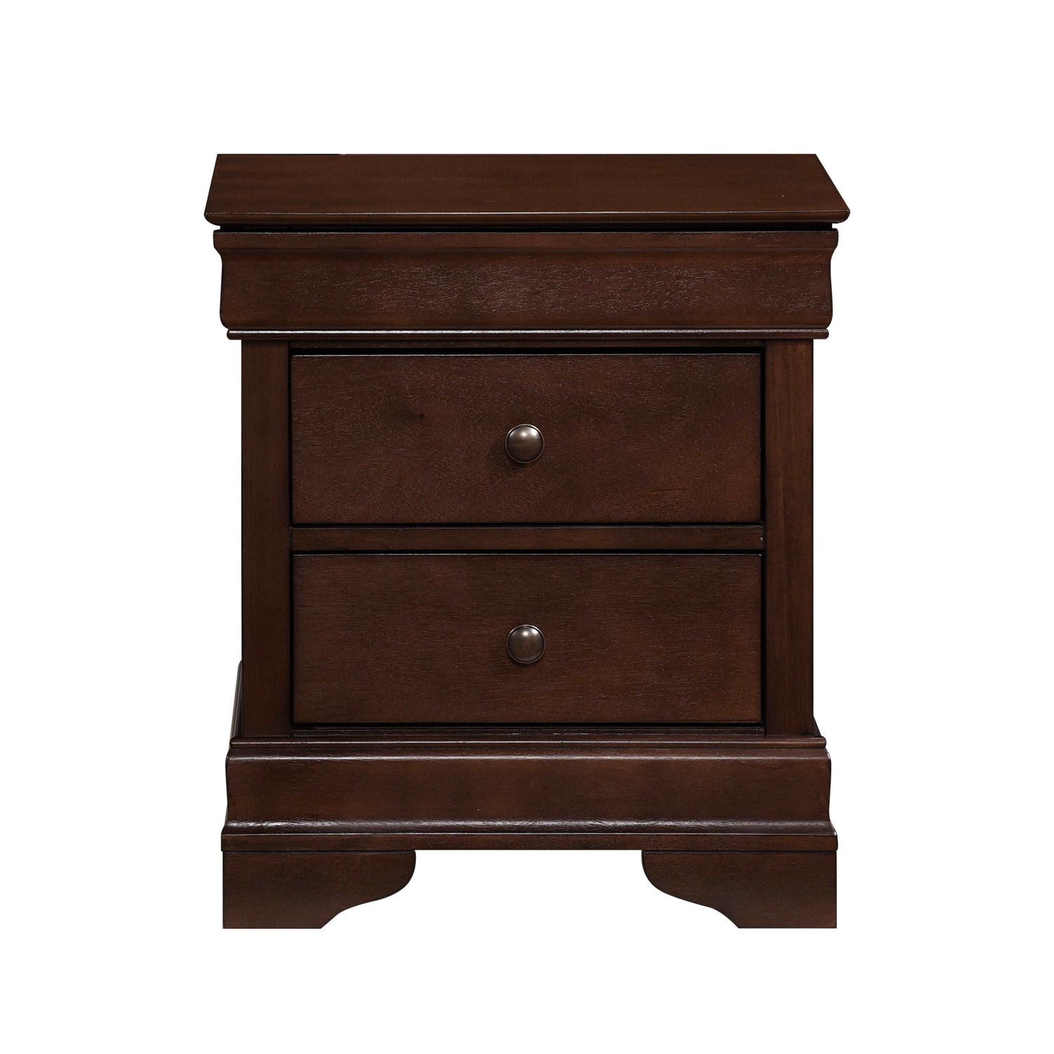 Abbeville Cherry Nightstand, Hidden Drawer - 1856-4 - Bien Home Furniture & Electronics