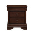 Abbeville Cherry Nightstand, Hidden Drawer - 1856-4 - Bien Home Furniture & Electronics