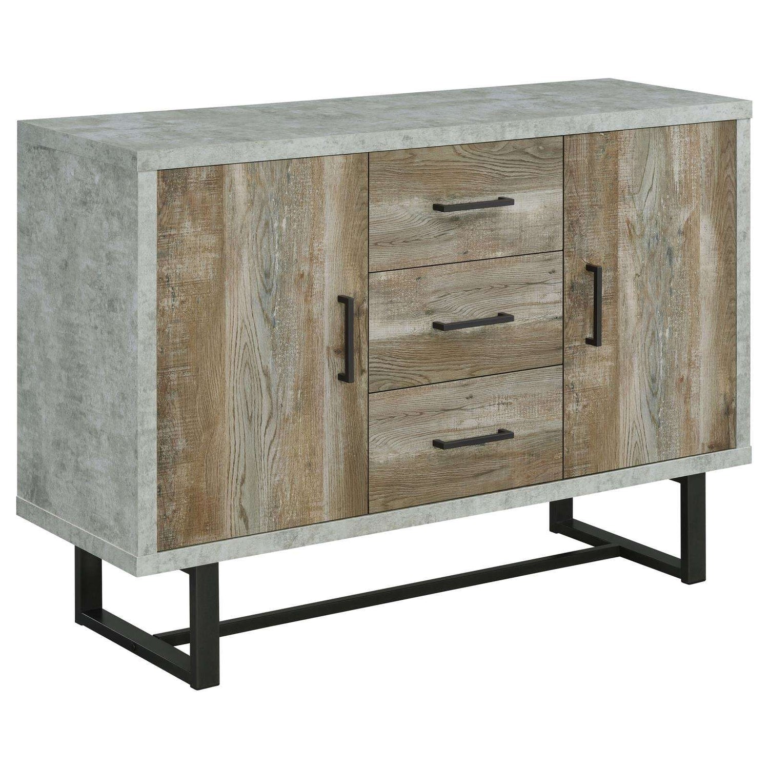 Abelardo Weathered Oak/Cement 3-Drawer Accent Cabinet - 953565 - Bien Home Furniture & Electronics