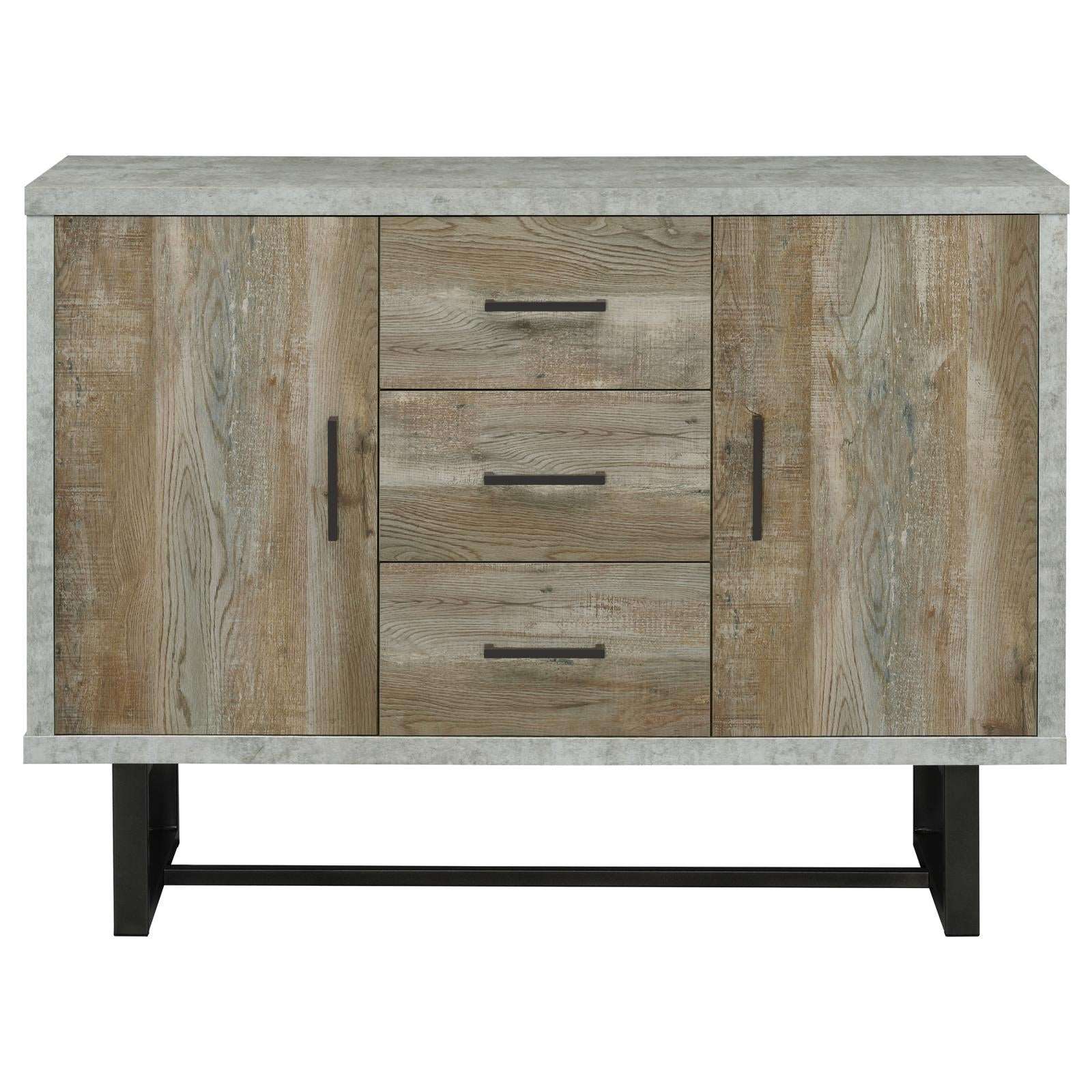 Abelardo Weathered Oak/Cement 3-Drawer Accent Cabinet - 953565 - Bien Home Furniture & Electronics
