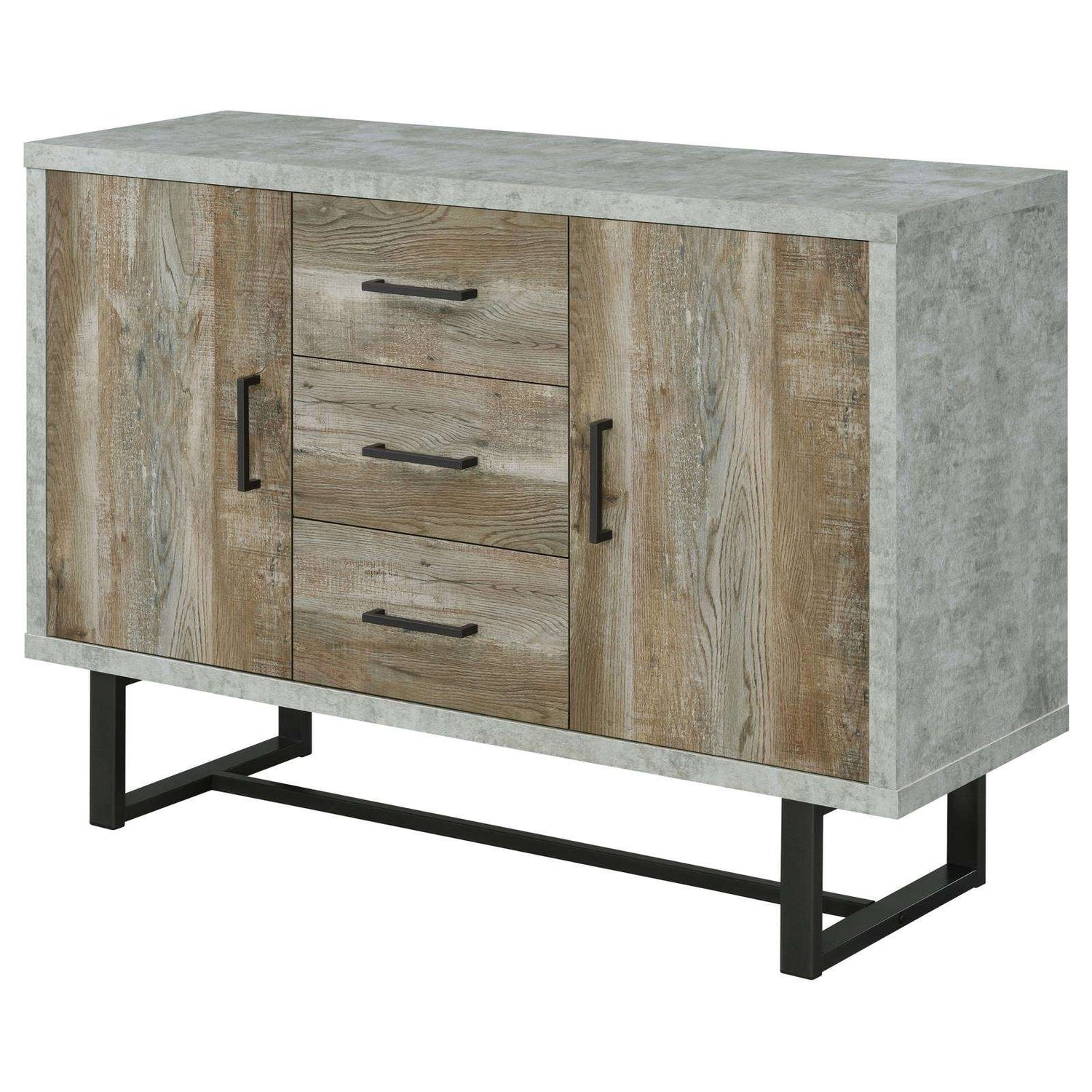 Abelardo Weathered Oak/Cement 3-Drawer Accent Cabinet - 953565 - Bien Home Furniture & Electronics
