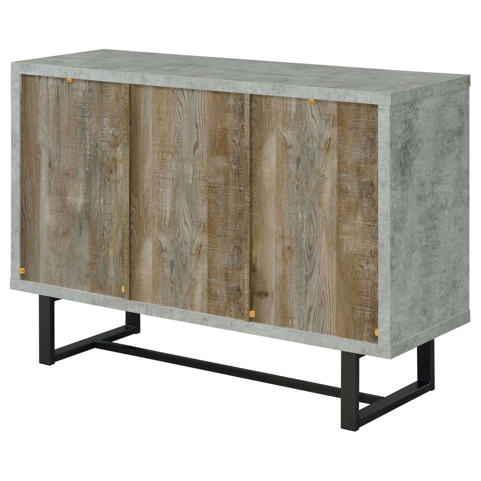 Abelardo Weathered Oak/Cement 3-Drawer Accent Cabinet - 953565 - Bien Home Furniture & Electronics