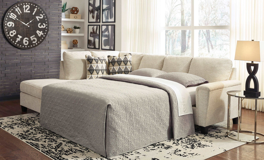 Abinger Natural LAF Sleeper Sectional - SET | 8390416 | 8390470 | 8390408 - Bien Home Furniture &amp; Electronics