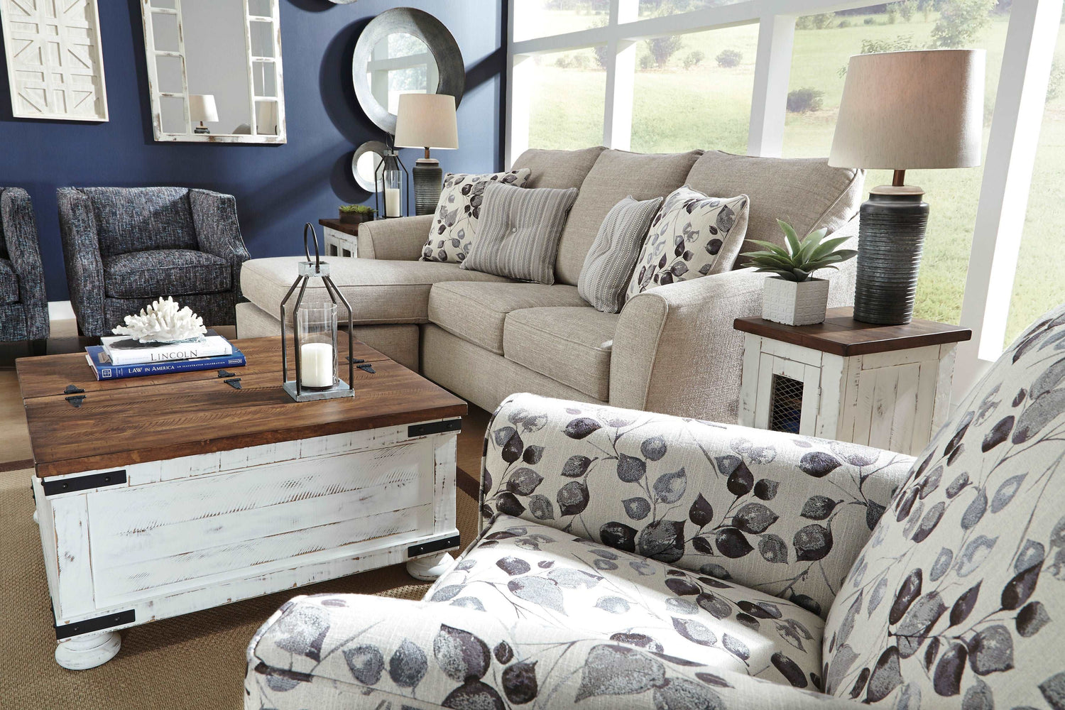 Abney Driftwood Living Room Set - SET | 4970118 | 4970120 | 4970142 | 4970114 - Bien Home Furniture & Electronics