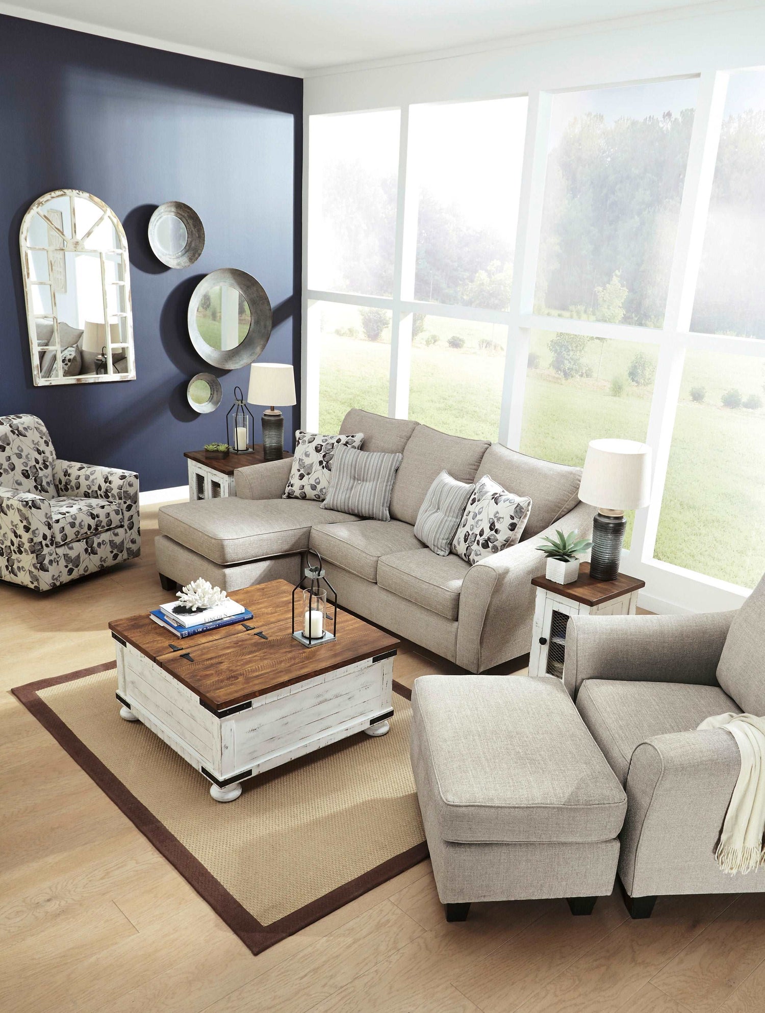 Abney Driftwood Living Room Set - SET | 4970118 | 4970120 | 4970142 | 4970114 - Bien Home Furniture & Electronics