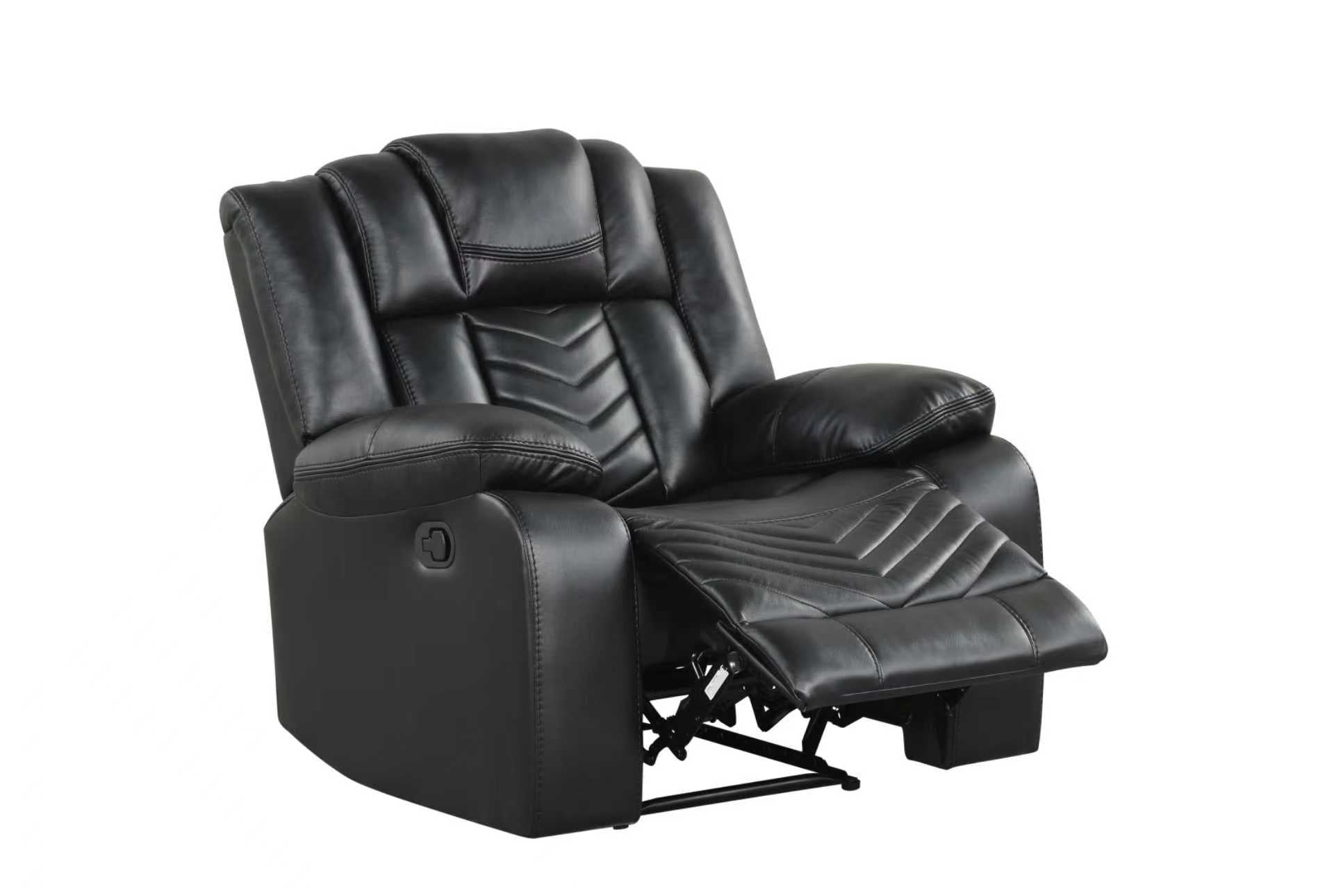 Ace Black - 3PC Reclining Set - Ace Black