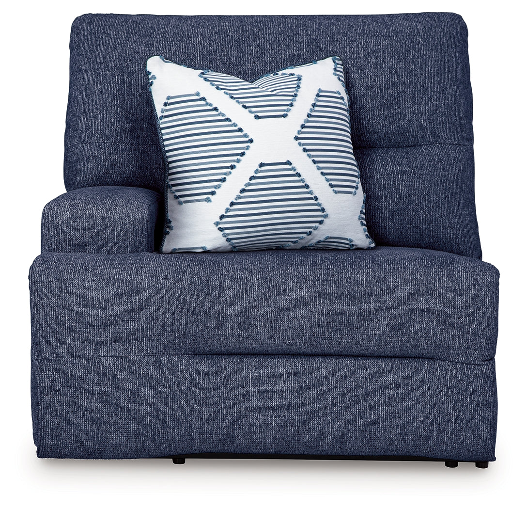 Acklen Place Navy 6-Piece Power Reclining Sectional - 93607S15