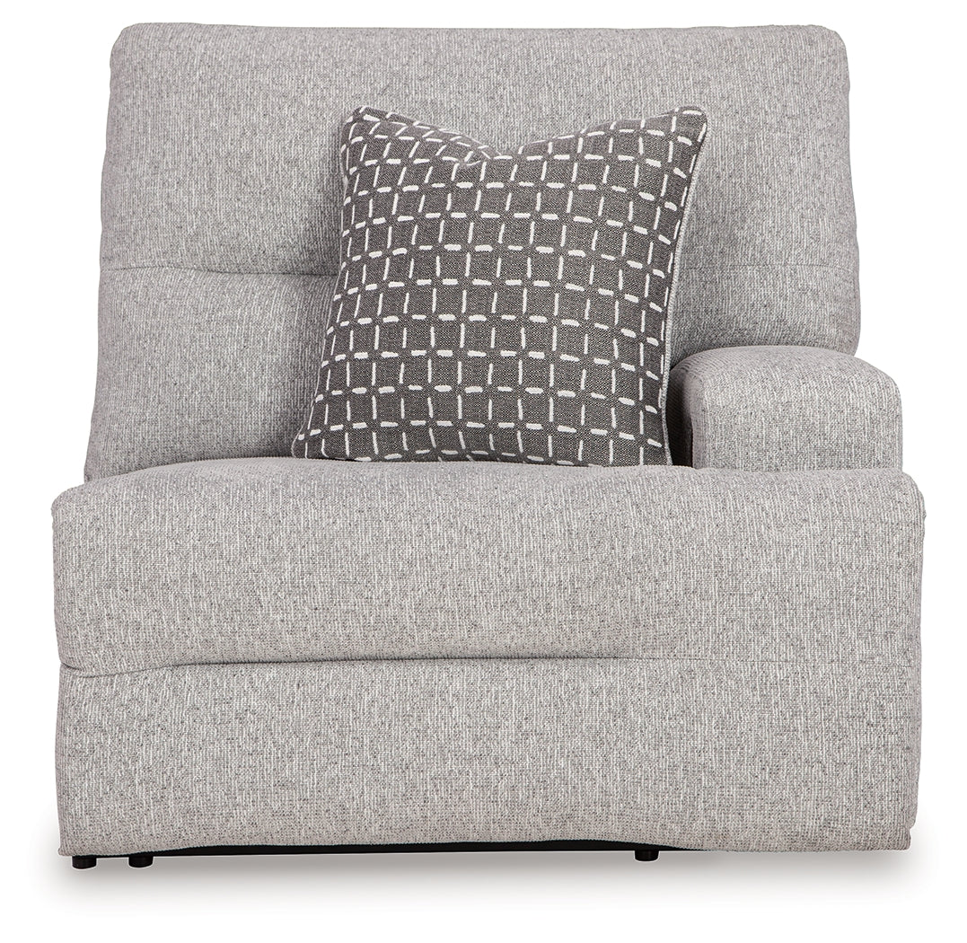 Acklen Place Pewter 5-Piece Power Reclining Sectional - 93605S3