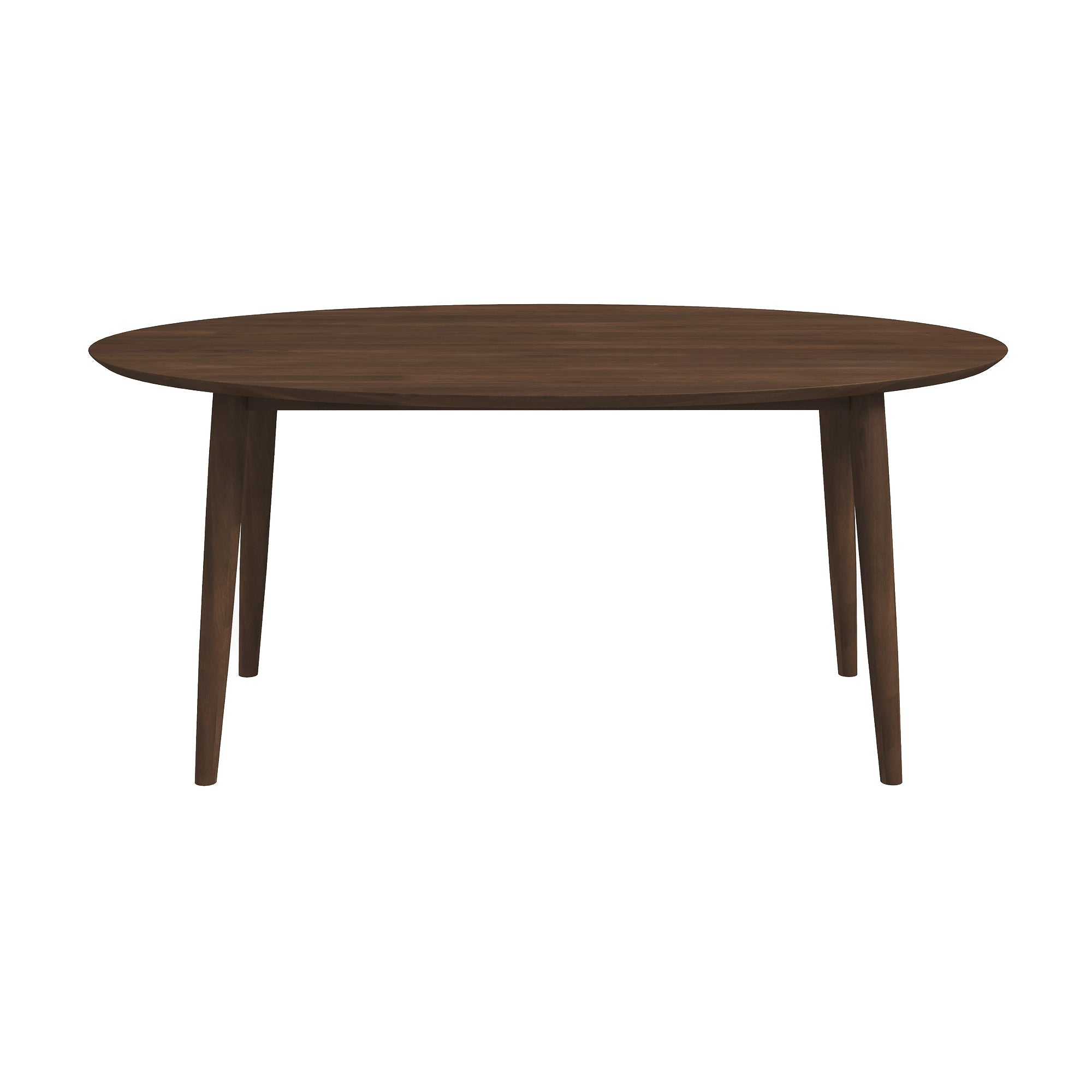 Ada Mid Century Modern Style Solid Wood Walnut Oval Dining Table - DTB00601001