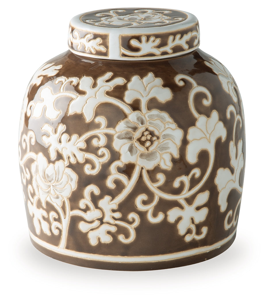 Adalham Brown/Cream Jar - A2000910
