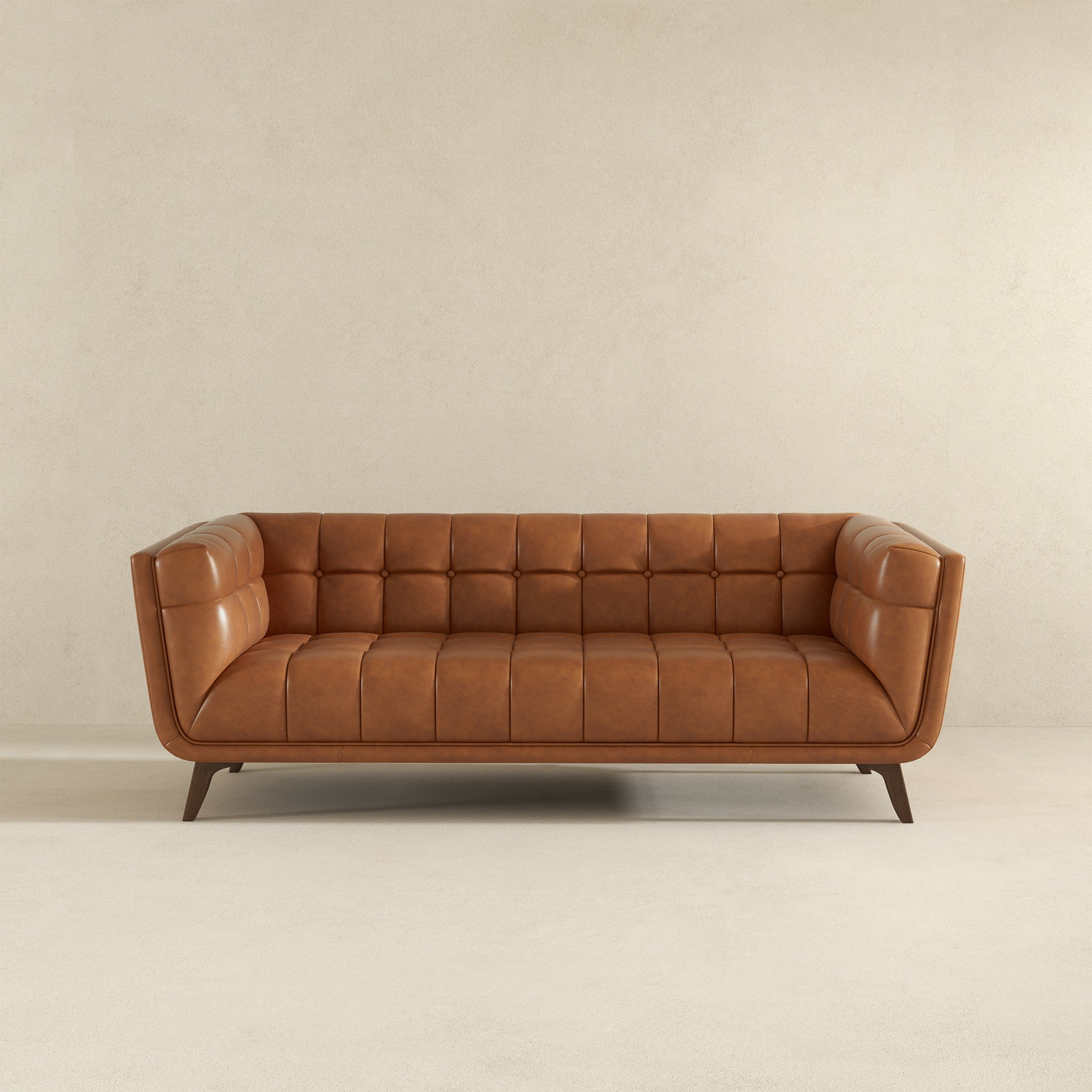 Addison Leather Sofa (84" Cognac) - SOF00302331