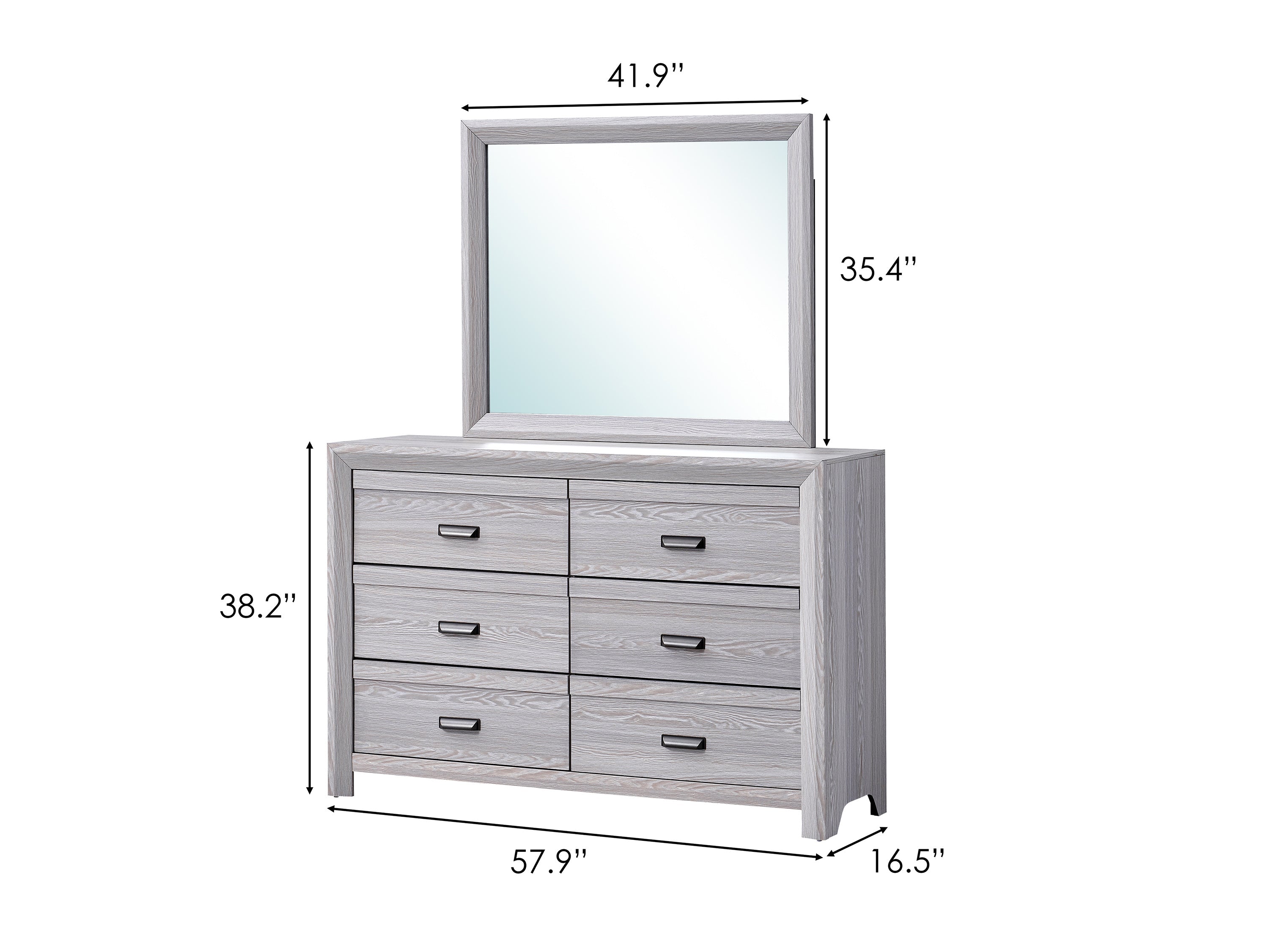 Adelaide Driftwood Panel Bedroom Set - SET | B6710-Q-HBFB | B6710-KQ-RAIL | B6710-2 | B6710-4 - Bien Home Furniture & Electronics