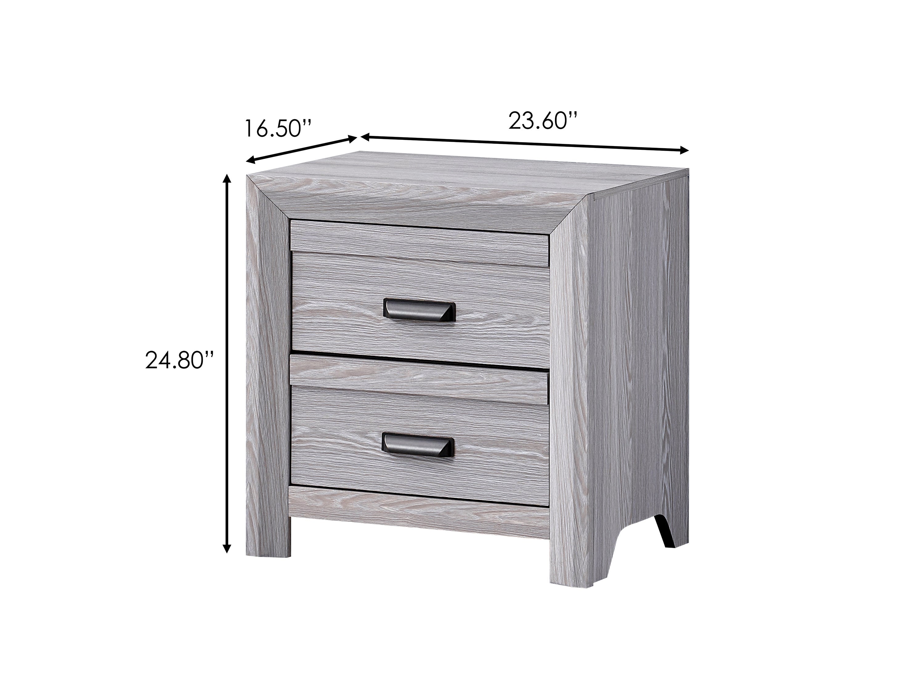 Adelaide Driftwood Panel Bedroom Set - SET | B6710-Q-HBFB | B6710-KQ-RAIL | B6710-2 | B6710-4 - Bien Home Furniture & Electronics