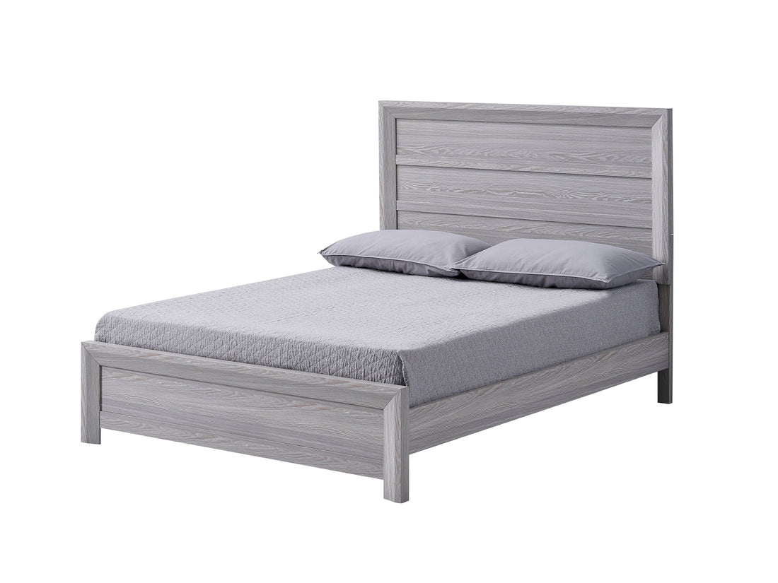 Adelaide Driftwood Queen Panel Bed - SET | B6710-Q-HBFB | B6710-KQ-RAIL - Bien Home Furniture &amp; Electronics