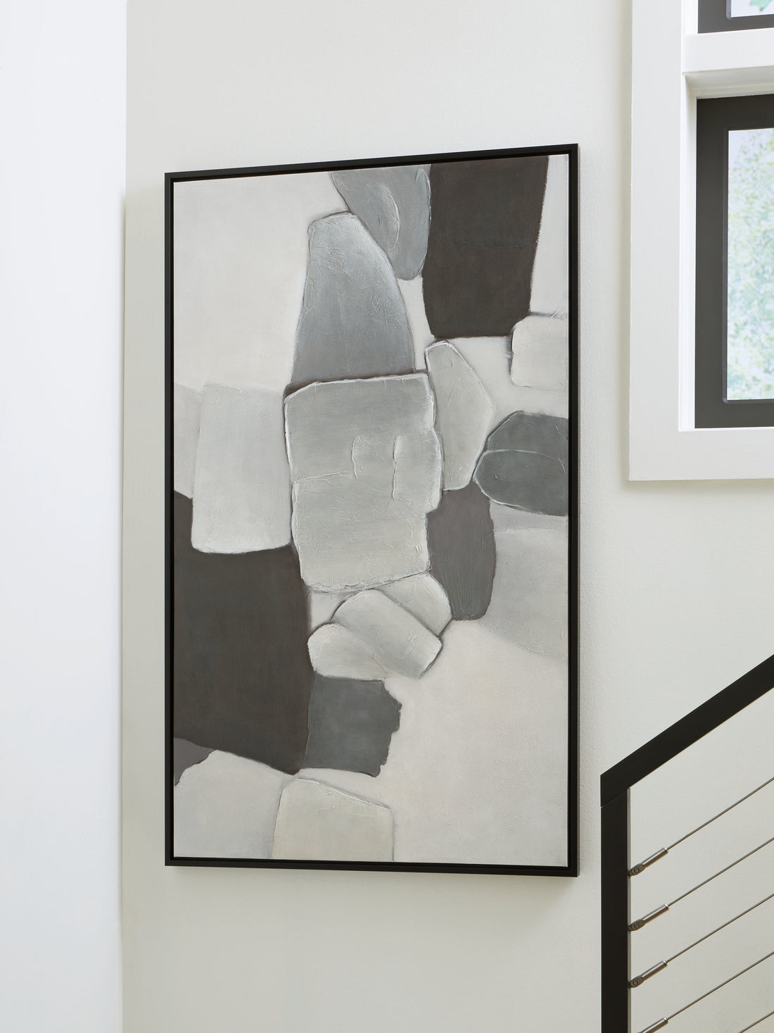 Adilson White/Gray/Black Wall Art - A8000463