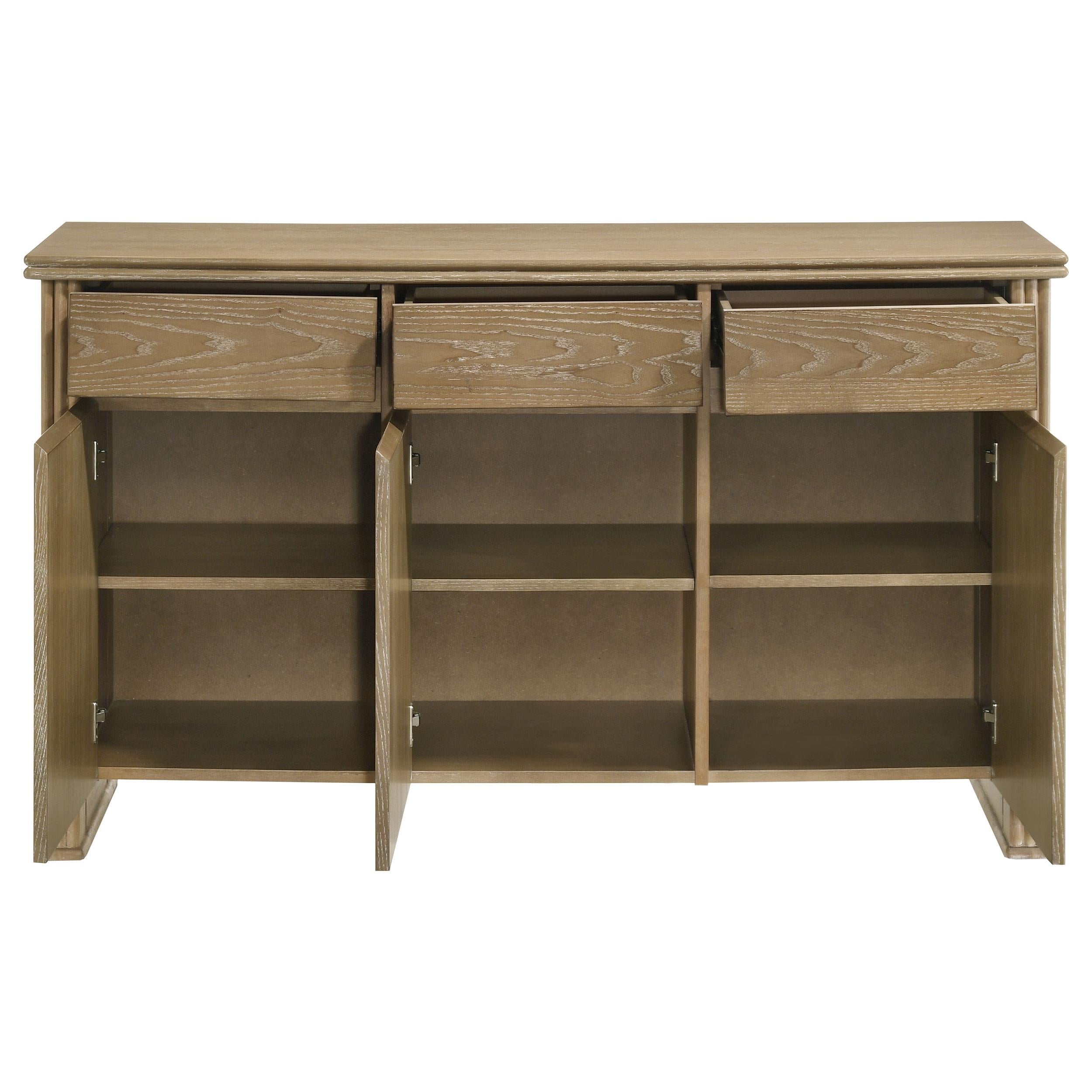 Adina 2-door 59-inch Dining Sideboard Server Distressed Light Brown - 193615