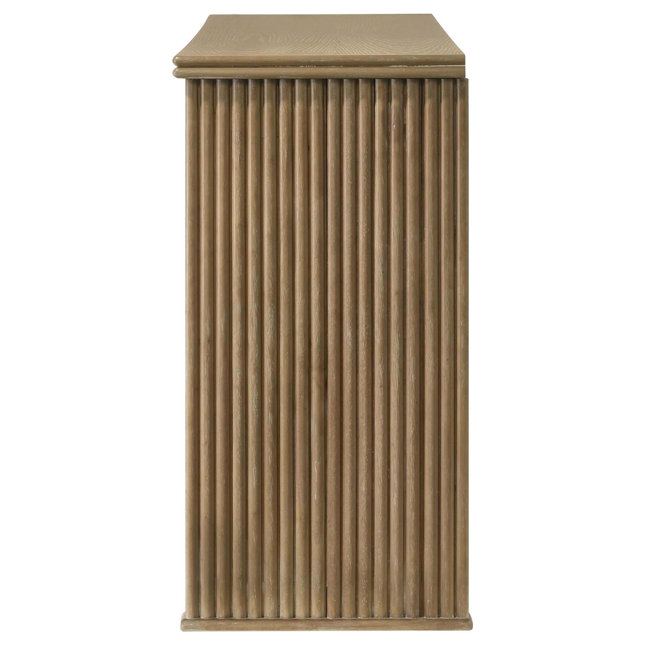 Adina 2-door 59-inch Dining Sideboard Server Distressed Light Brown - 193615