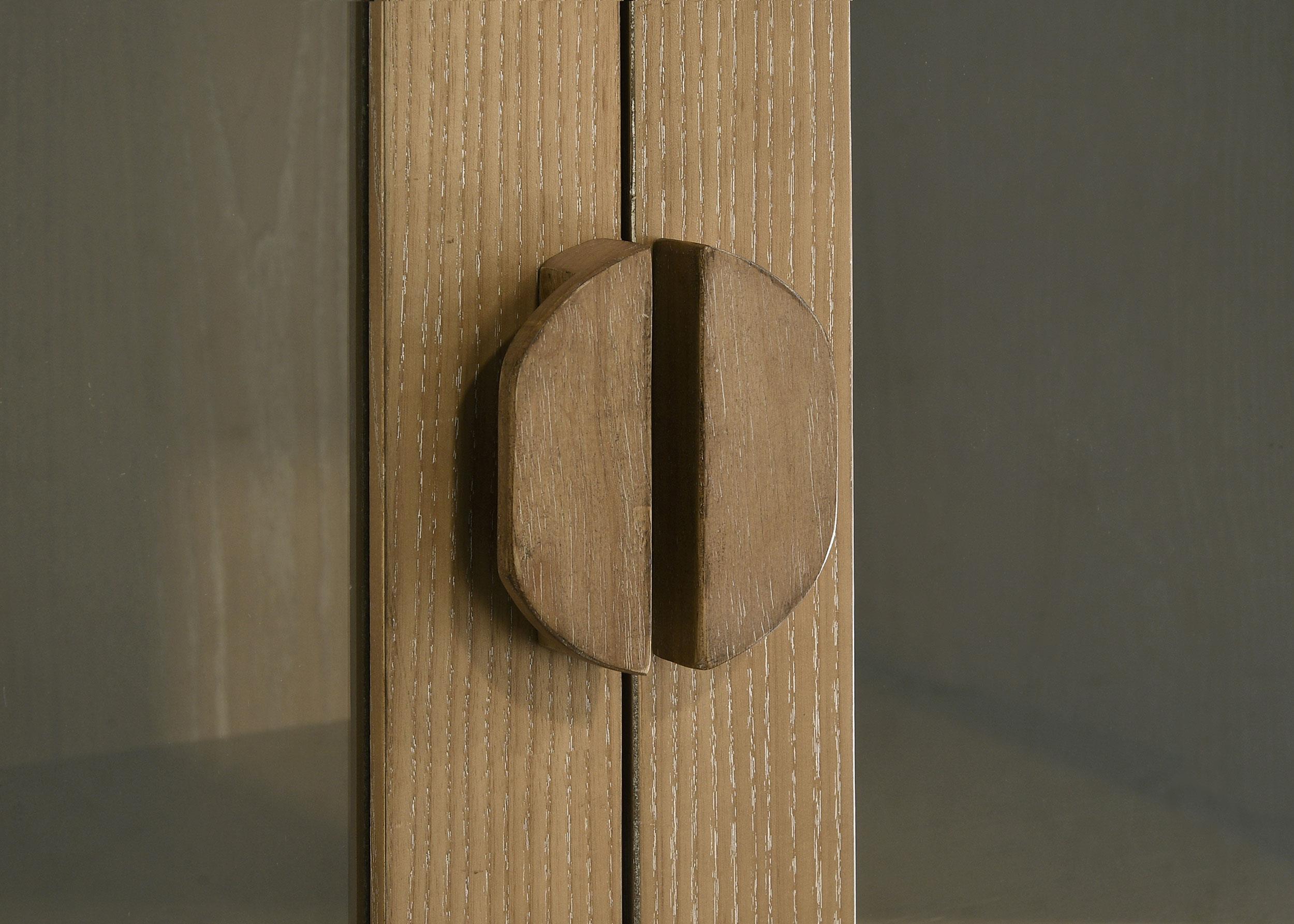 Adina 77-inch Tall Dining Display Cabinet Distressed Light Brown - 193616