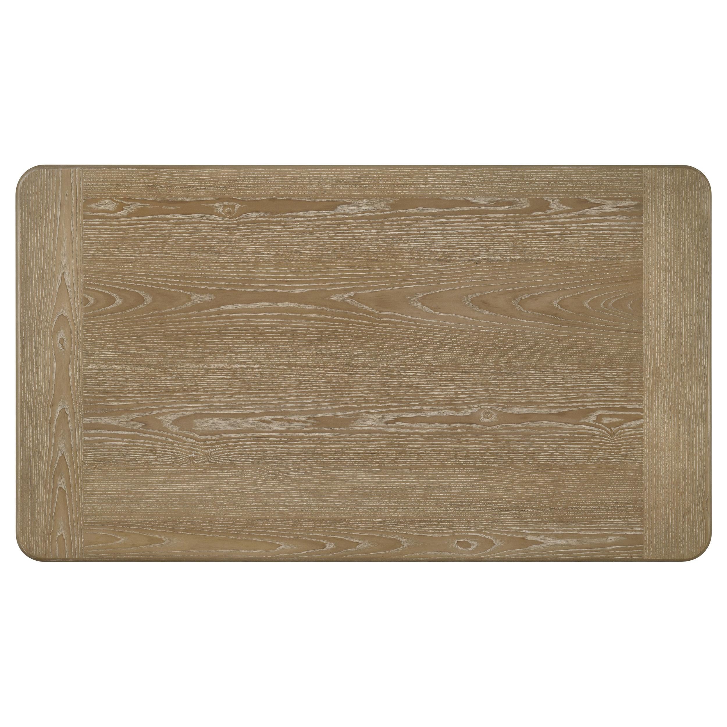 Adina Rectangular Wood Coffee Table Distressed Light Brown - 722858