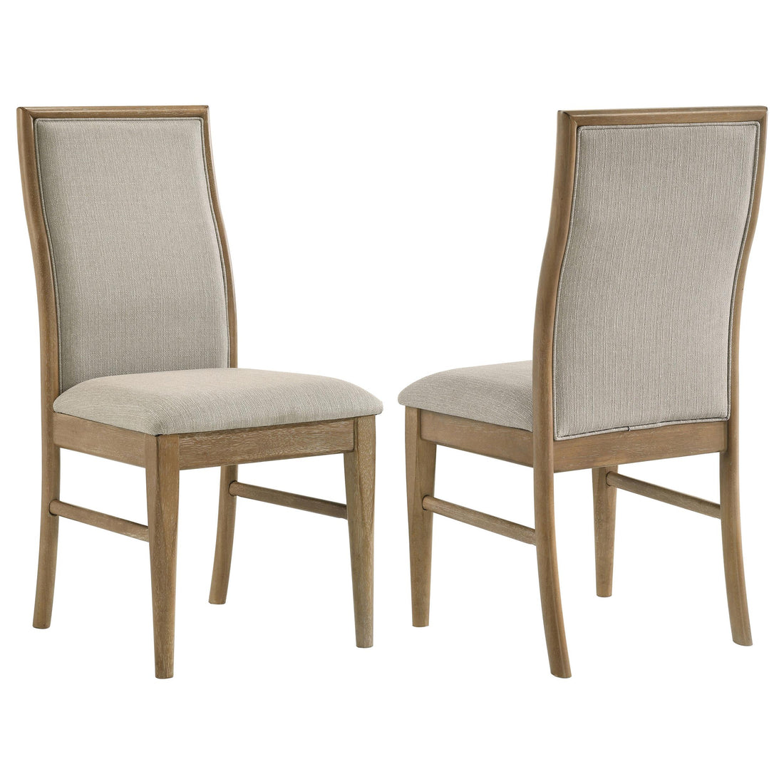 Adina Upholstered Dining Side Chair Barley / Distressed Light Brown - 193612
