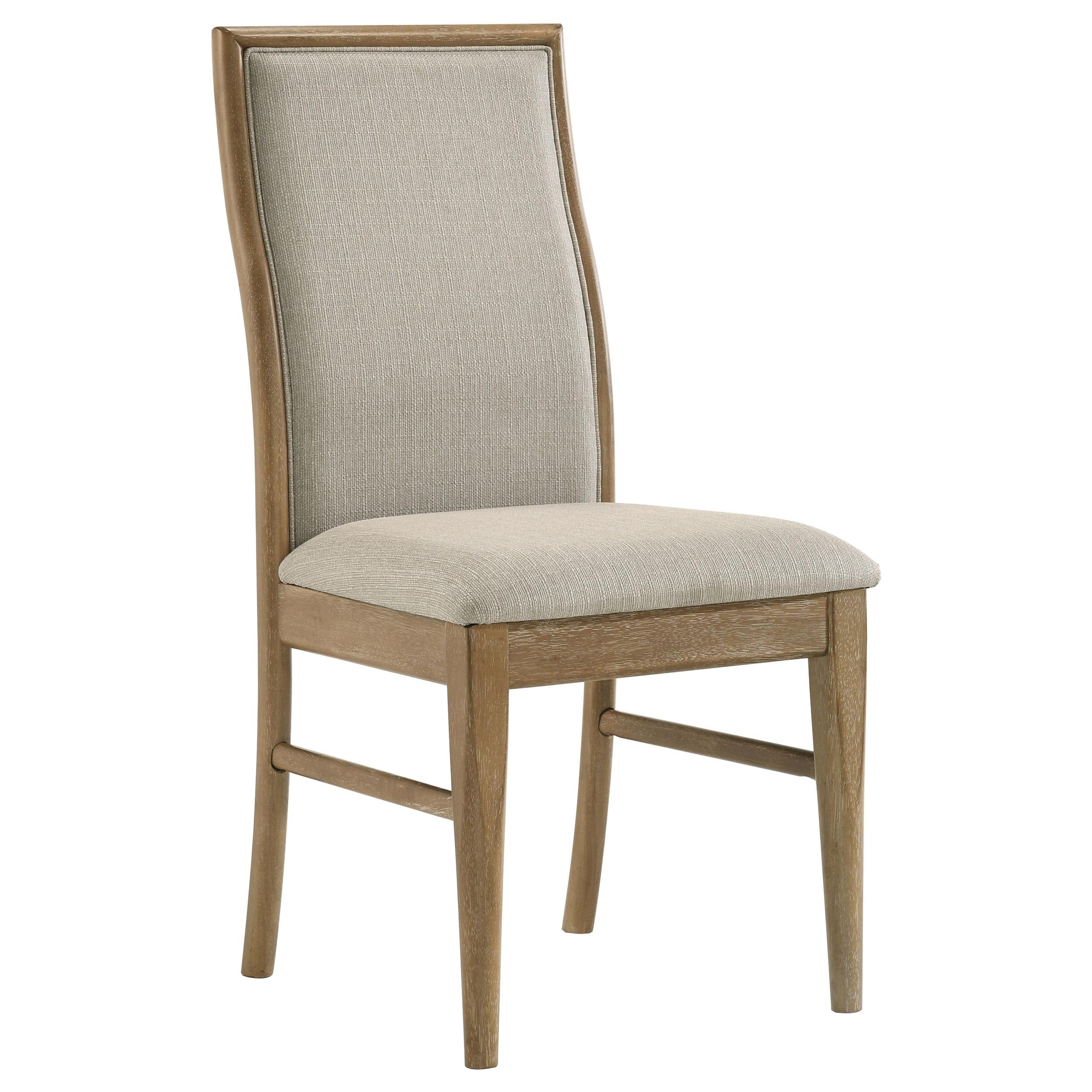 Adina Upholstered Dining Side Chair Barley / Distressed Light Brown - 193612