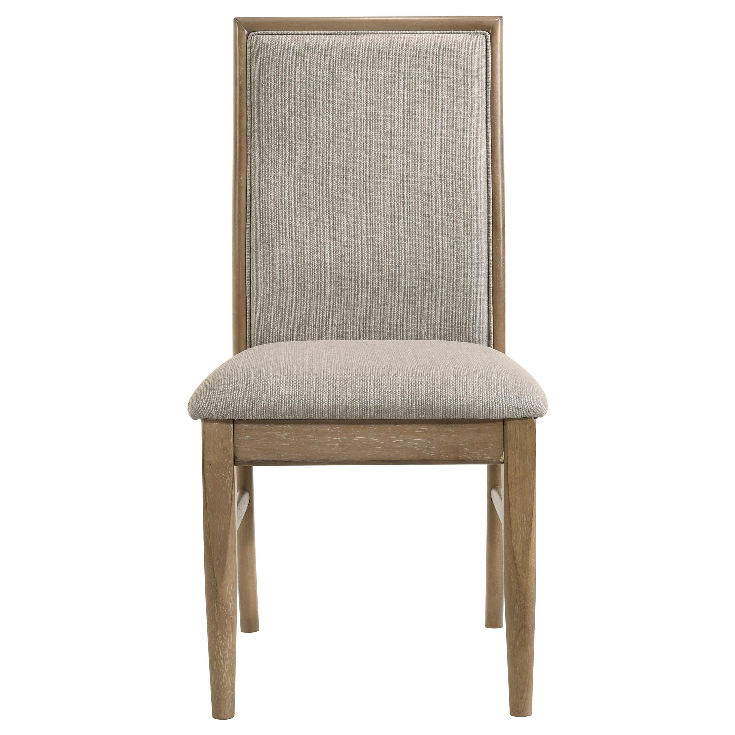 Adina Upholstered Dining Side Chair Barley / Distressed Light Brown - 193612