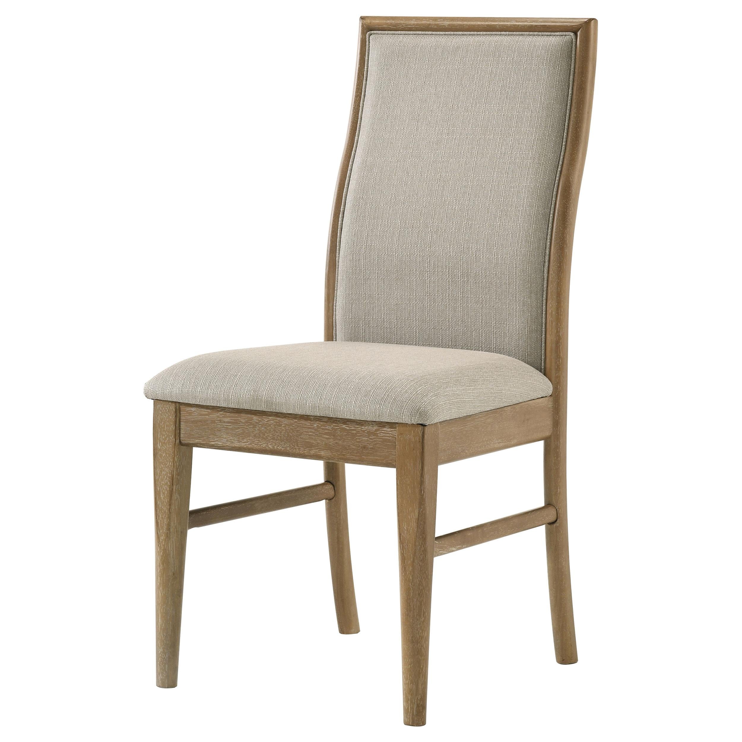 Adina Upholstered Dining Side Chair Barley / Distressed Light Brown - 193612
