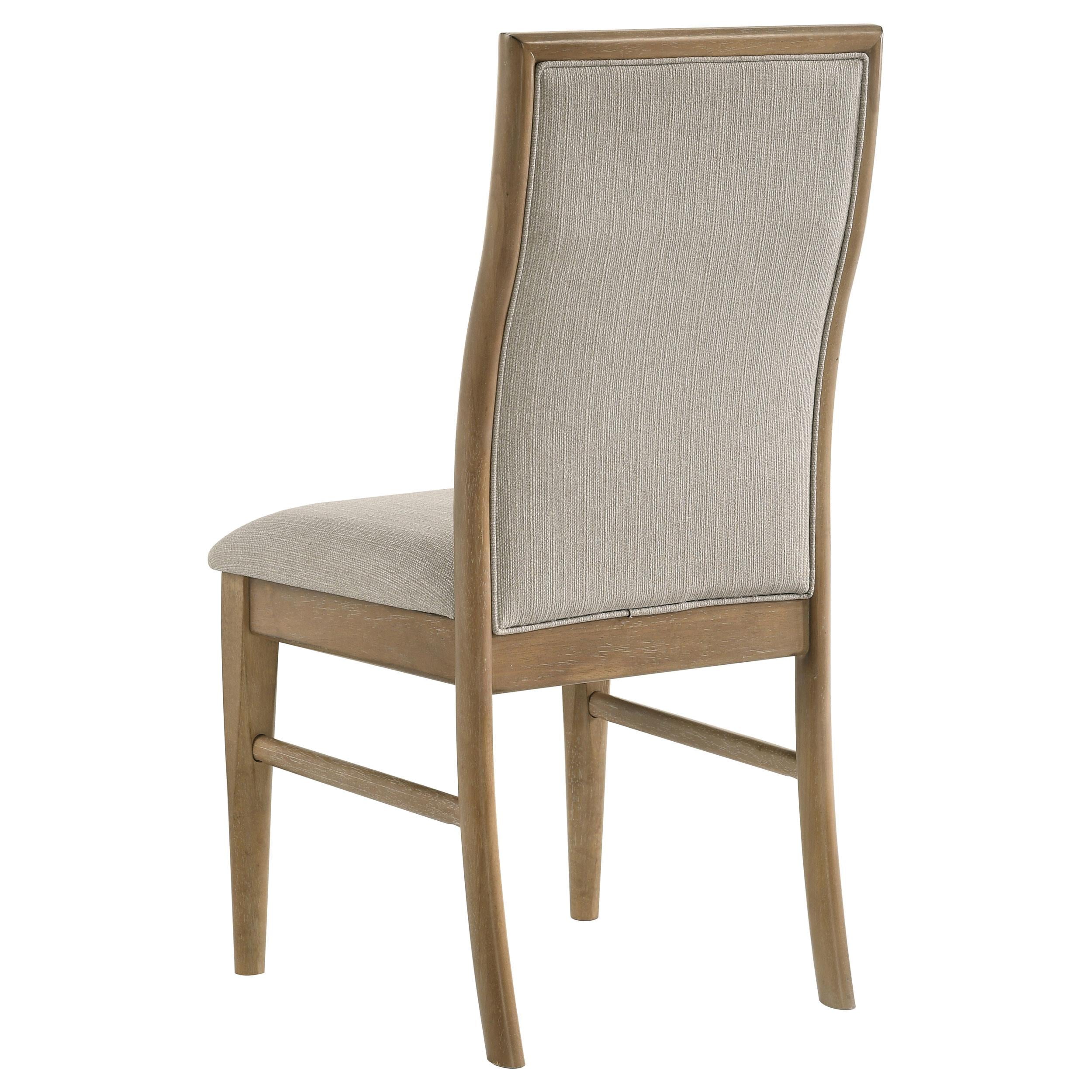 Adina Upholstered Dining Side Chair Barley / Distressed Light Brown - 193612