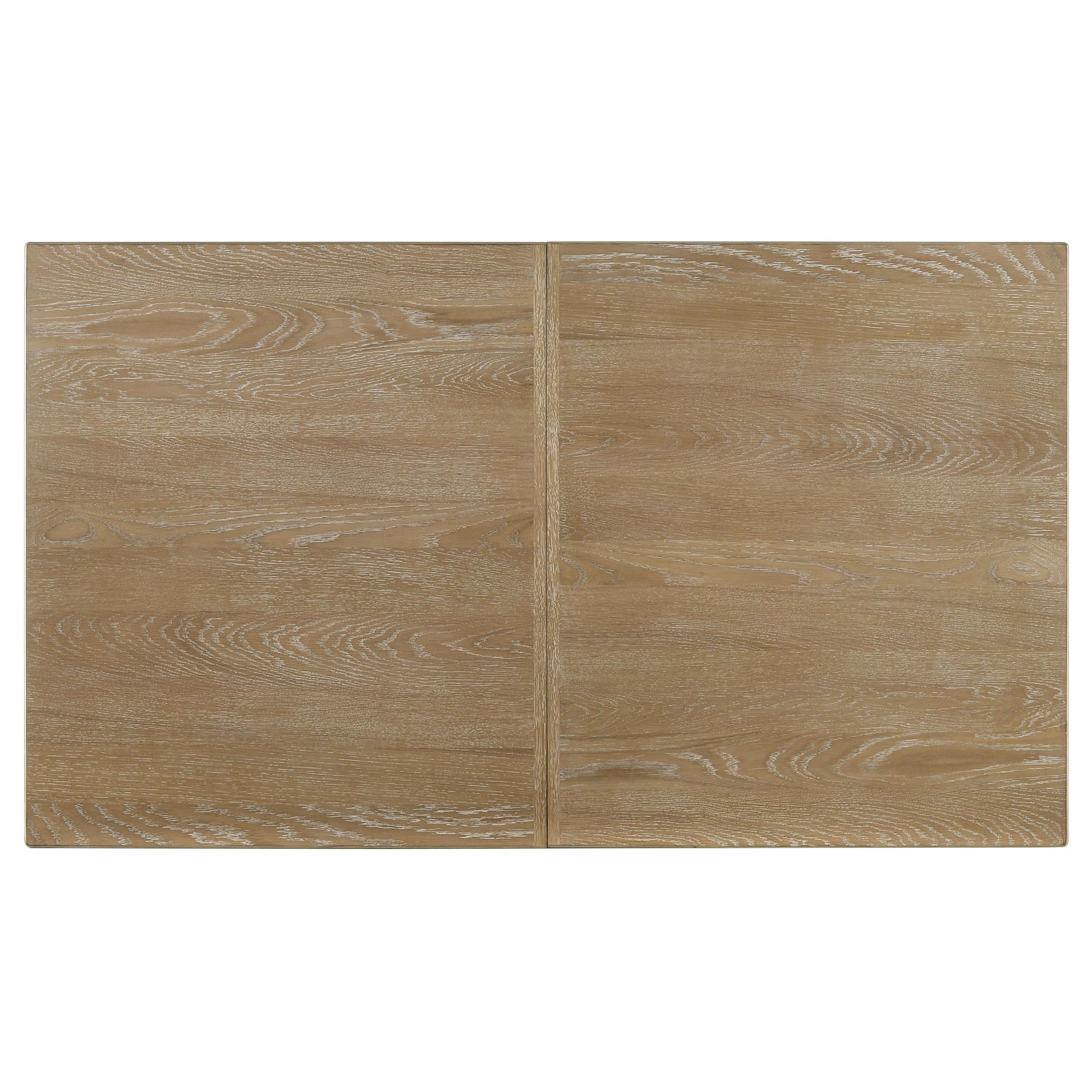 Adina Wood 89-inch Extension Leaf Dining Table Distressed Light Brown - 193611