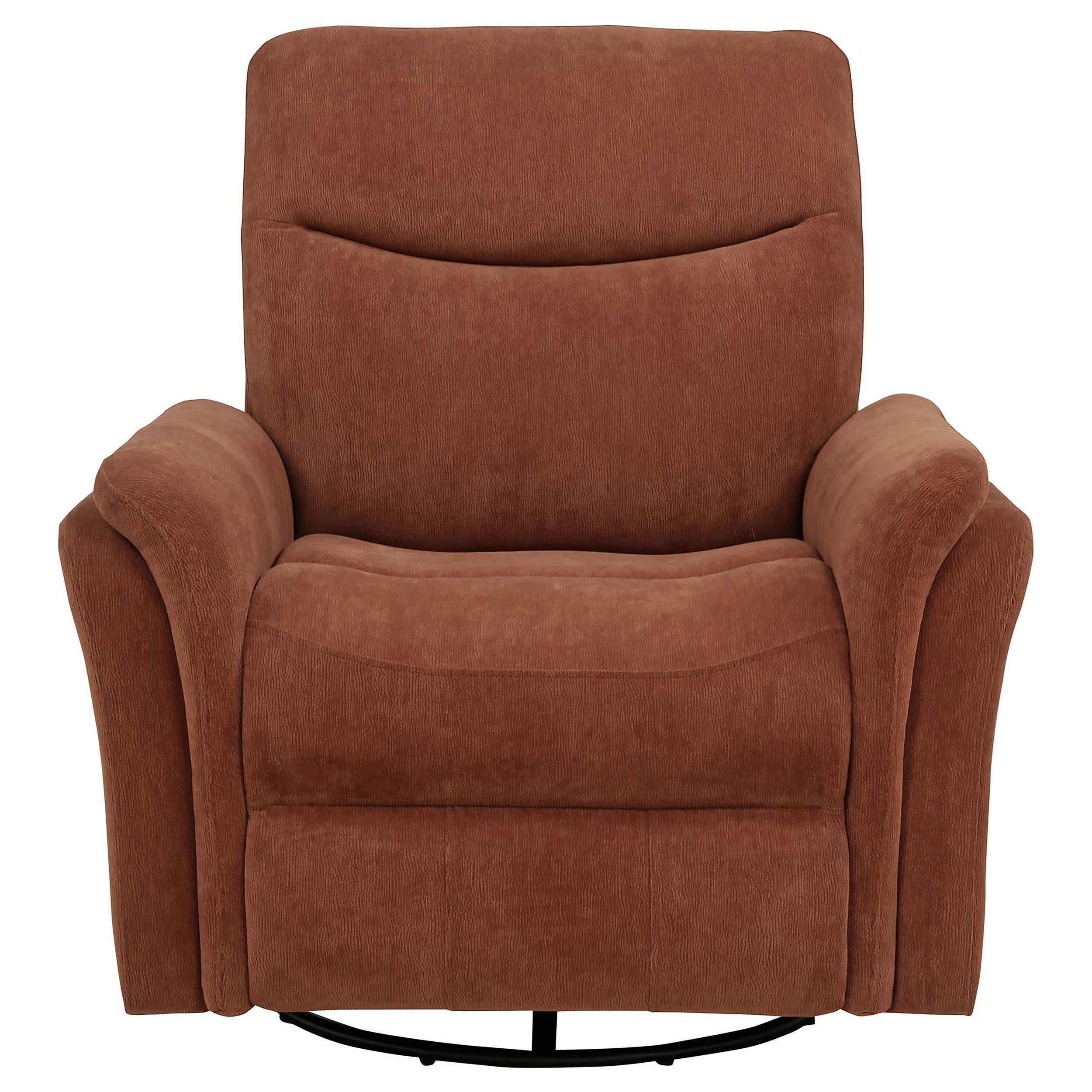 Adler Upholstered Power Swivel Glider Recliner Rust - 610433P
