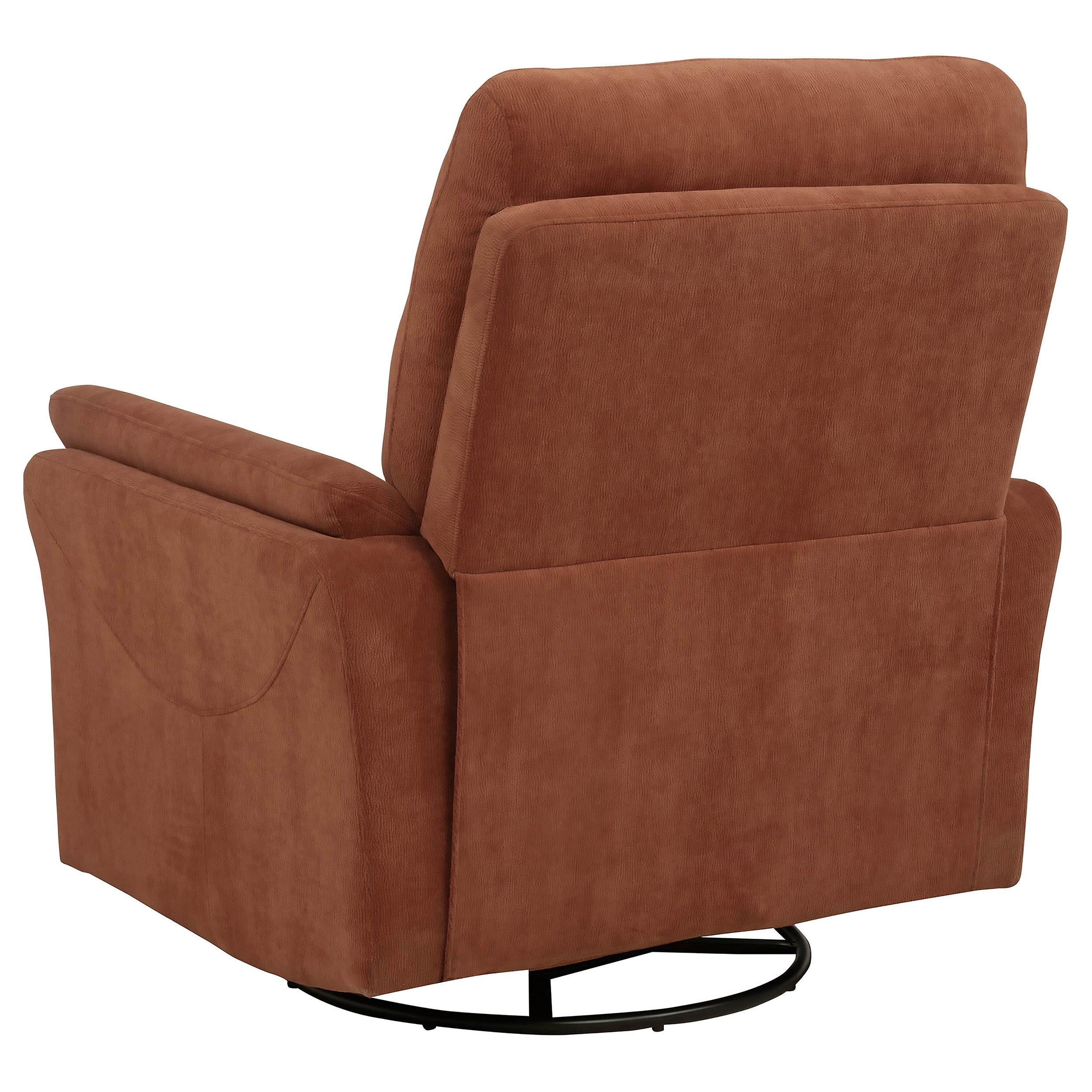 Adler Upholstered Power Swivel Glider Recliner Rust - 610433P