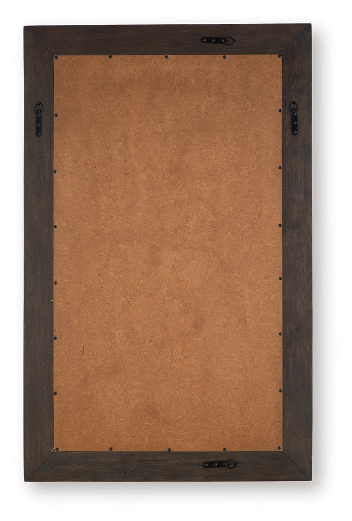 Advin Dark Brown Accent Mirror - A8010428