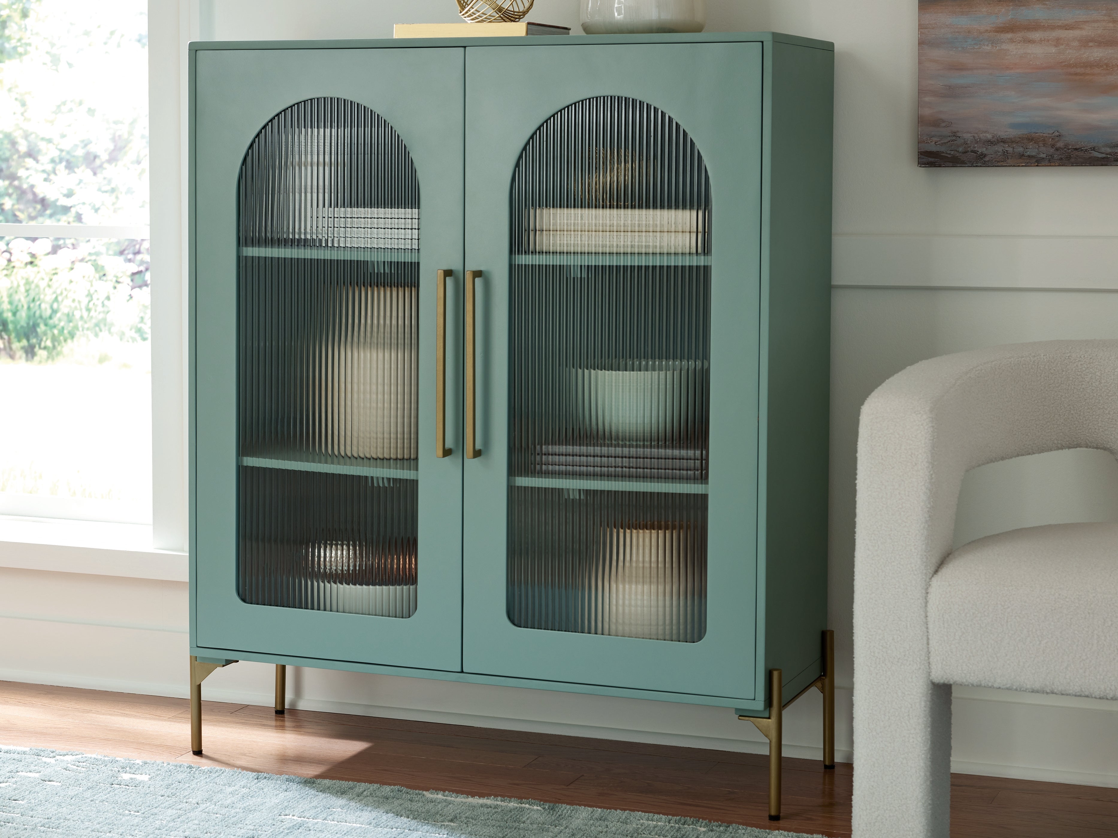 Adwen Light Green Accent Cabinet - A4000665