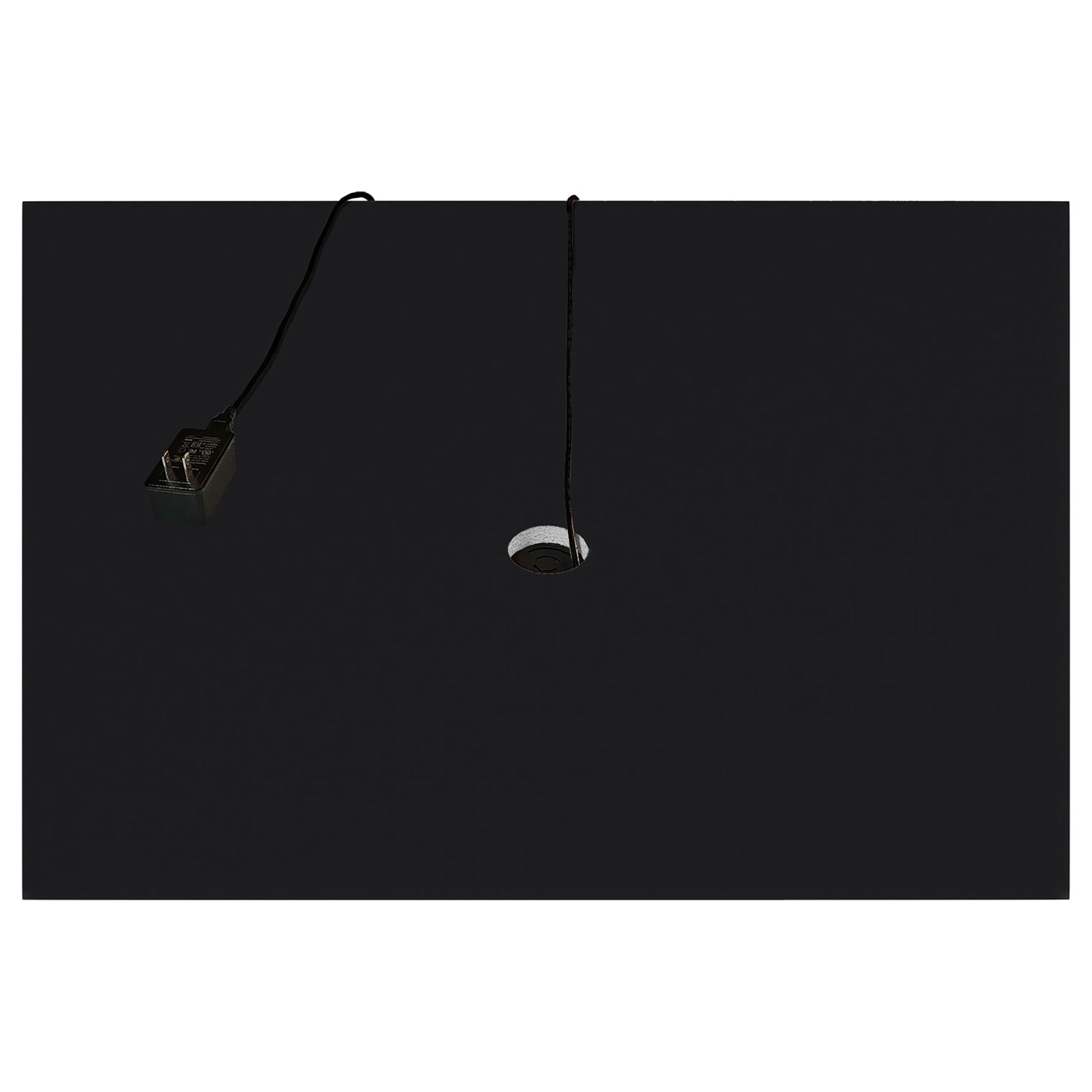 Aero 5-shelf Display Curio Cabinet with LED and Clear Tempered Glass Shelves Black - 950400