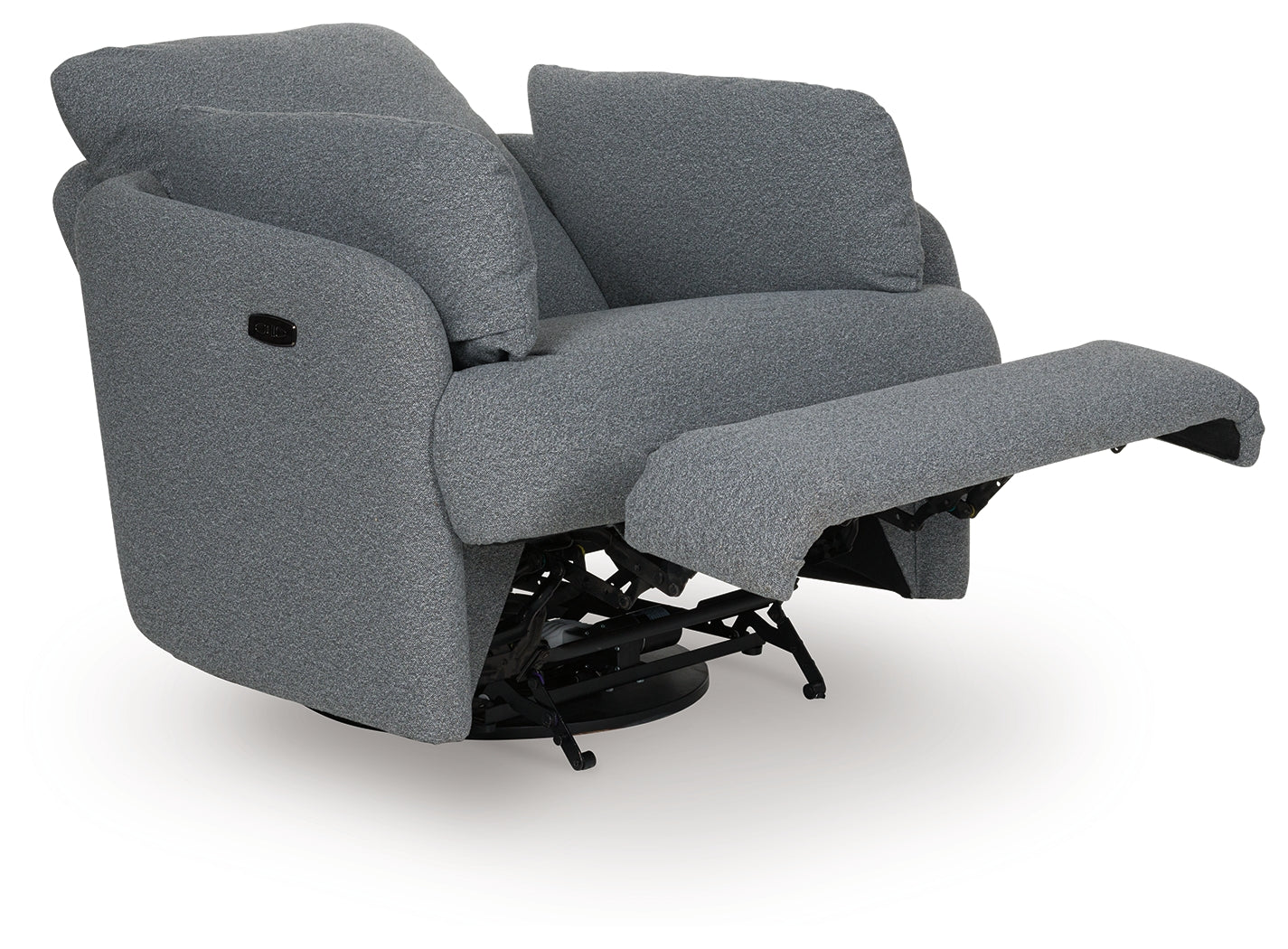 Alainmont Salt and Pepper Swivel Power Recliner - A3000738