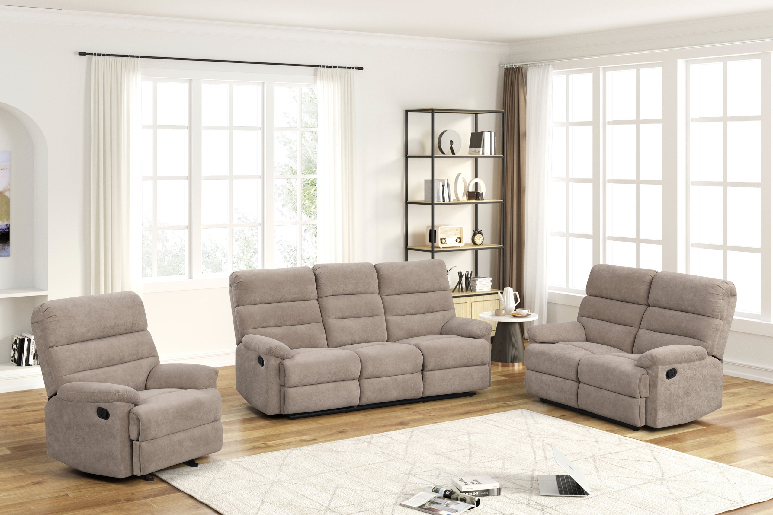 Albert21 - 3PC Reclining Set - ALBERT21 3PC