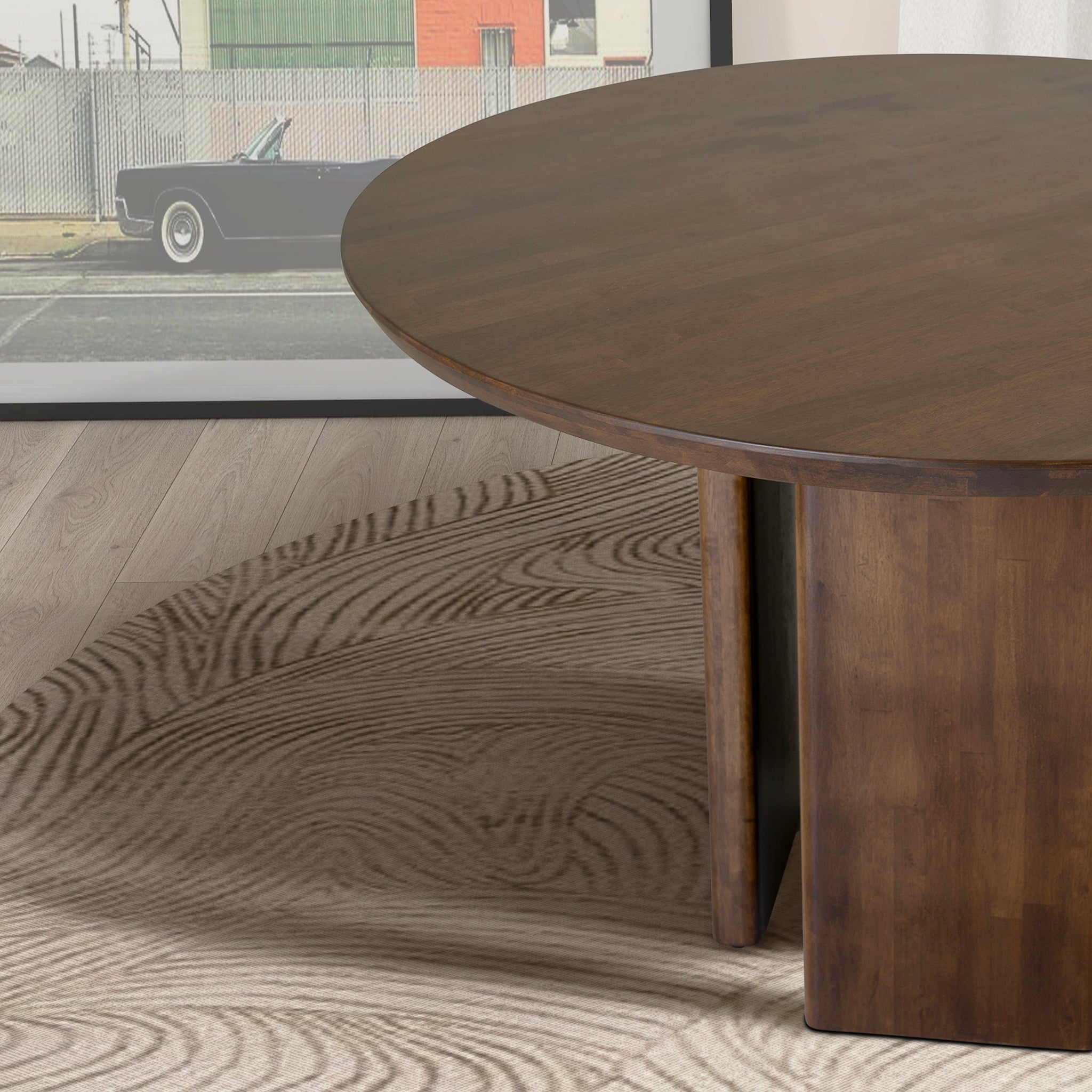 Alden Round Walnut Dining Table - DTB00201302